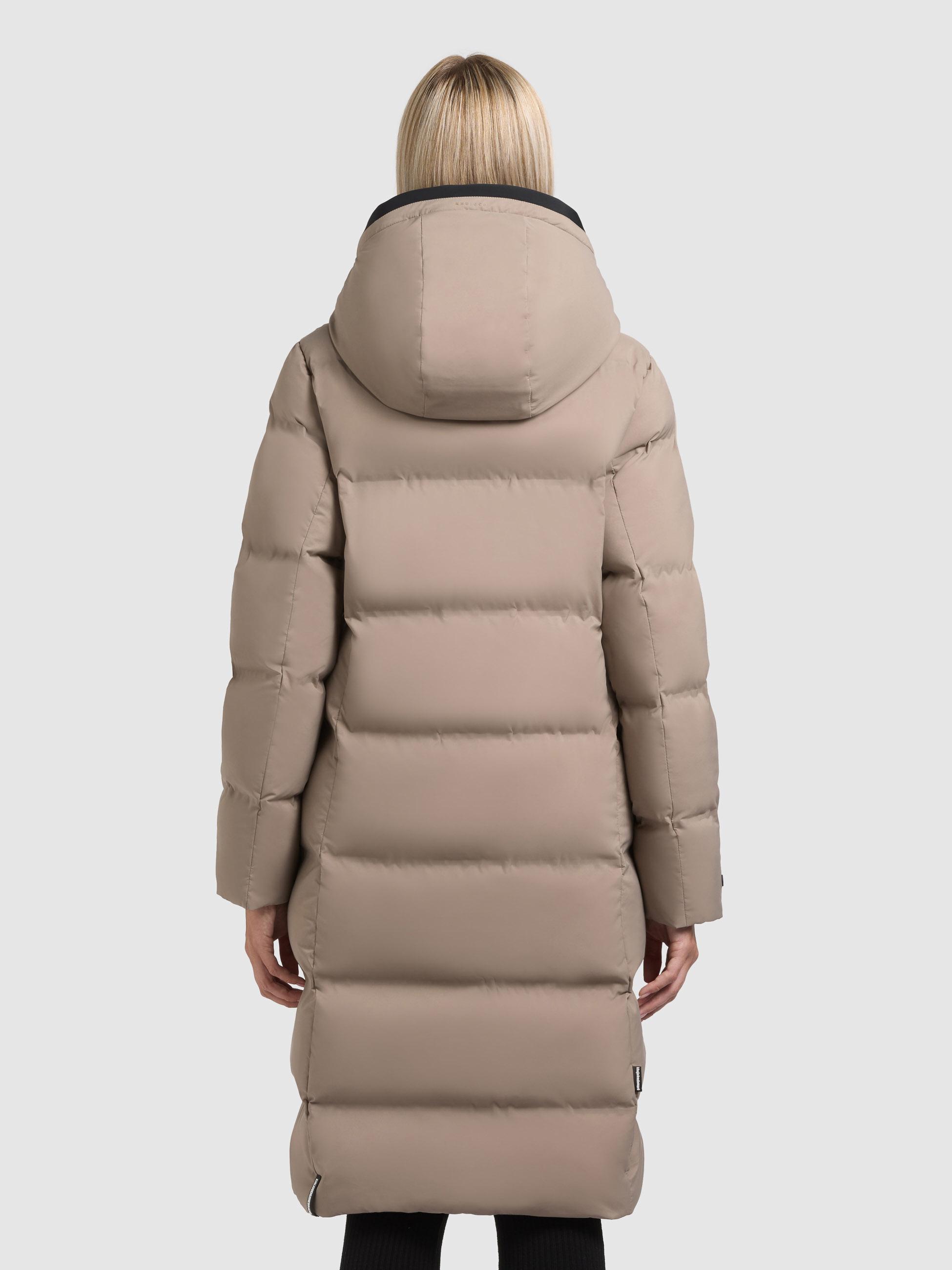 Wintermantel mit Kapuze "Finnie3" Greige