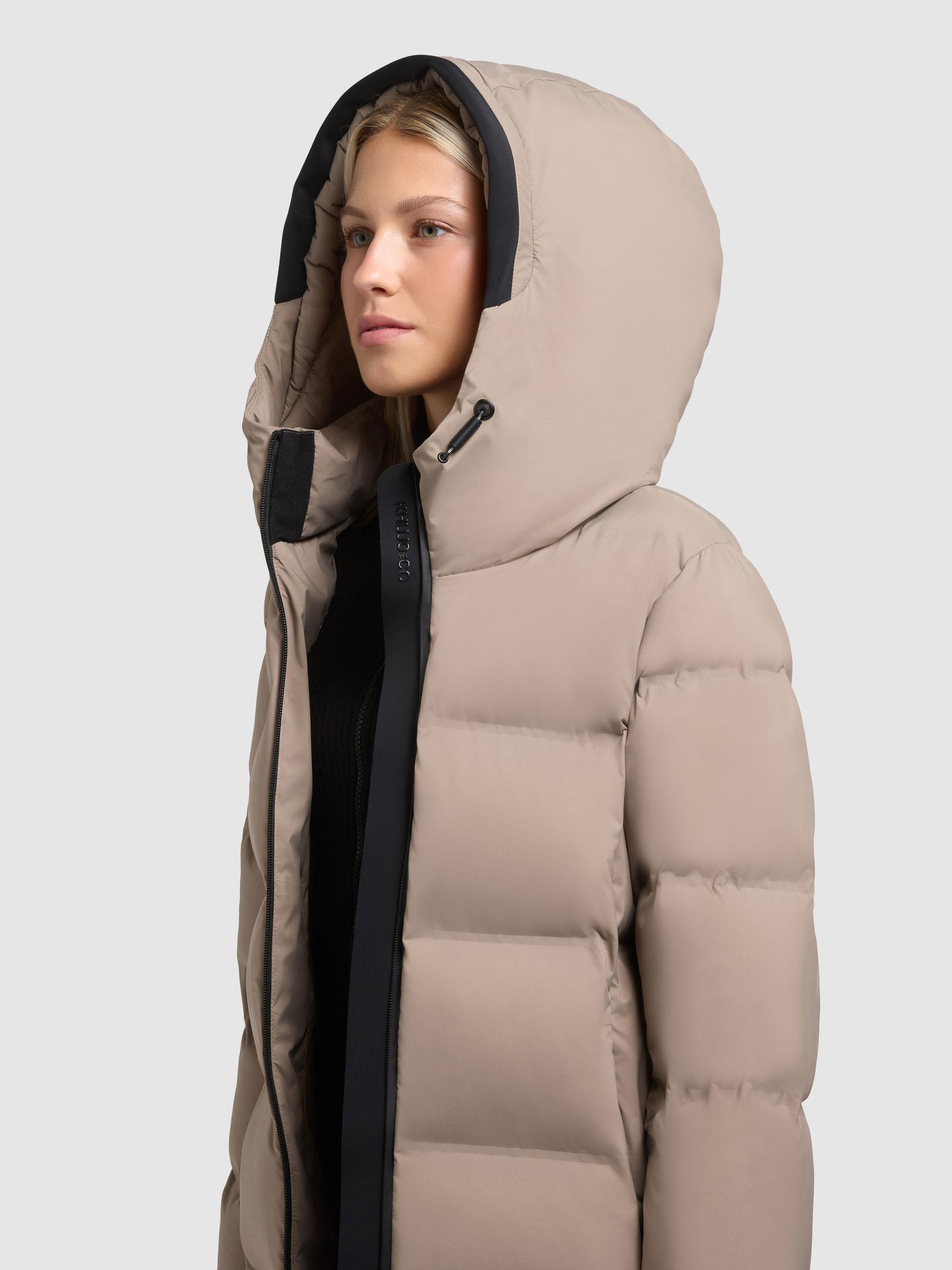 Wintermantel mit Kapuze "Finnie3" Greige