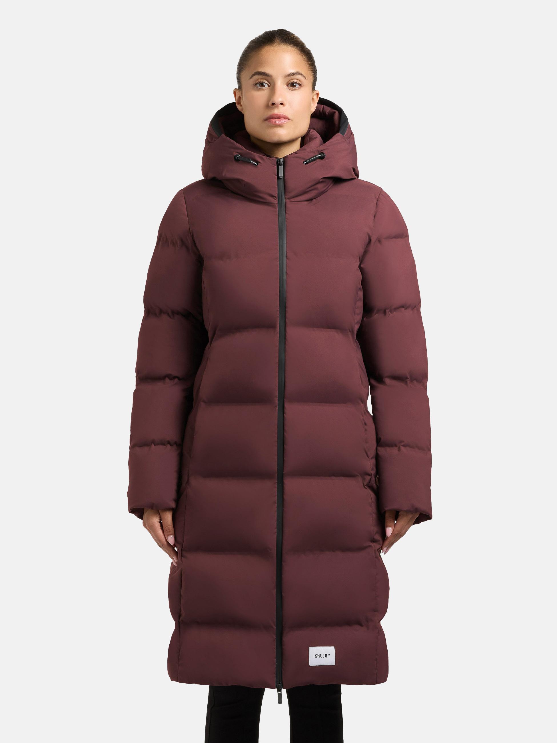 Wintermantel mit Kapuze "Finnie3" Moscato Red