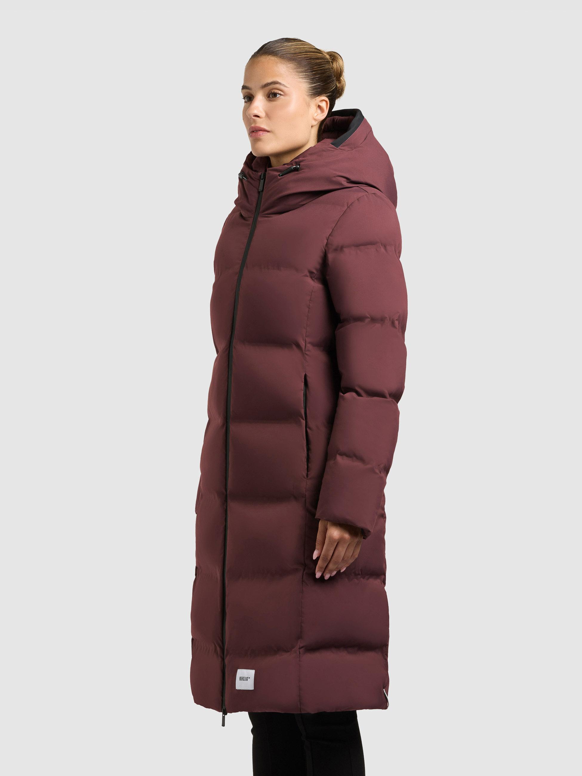 Wintermantel mit Kapuze "Finnie3" Moscato Red