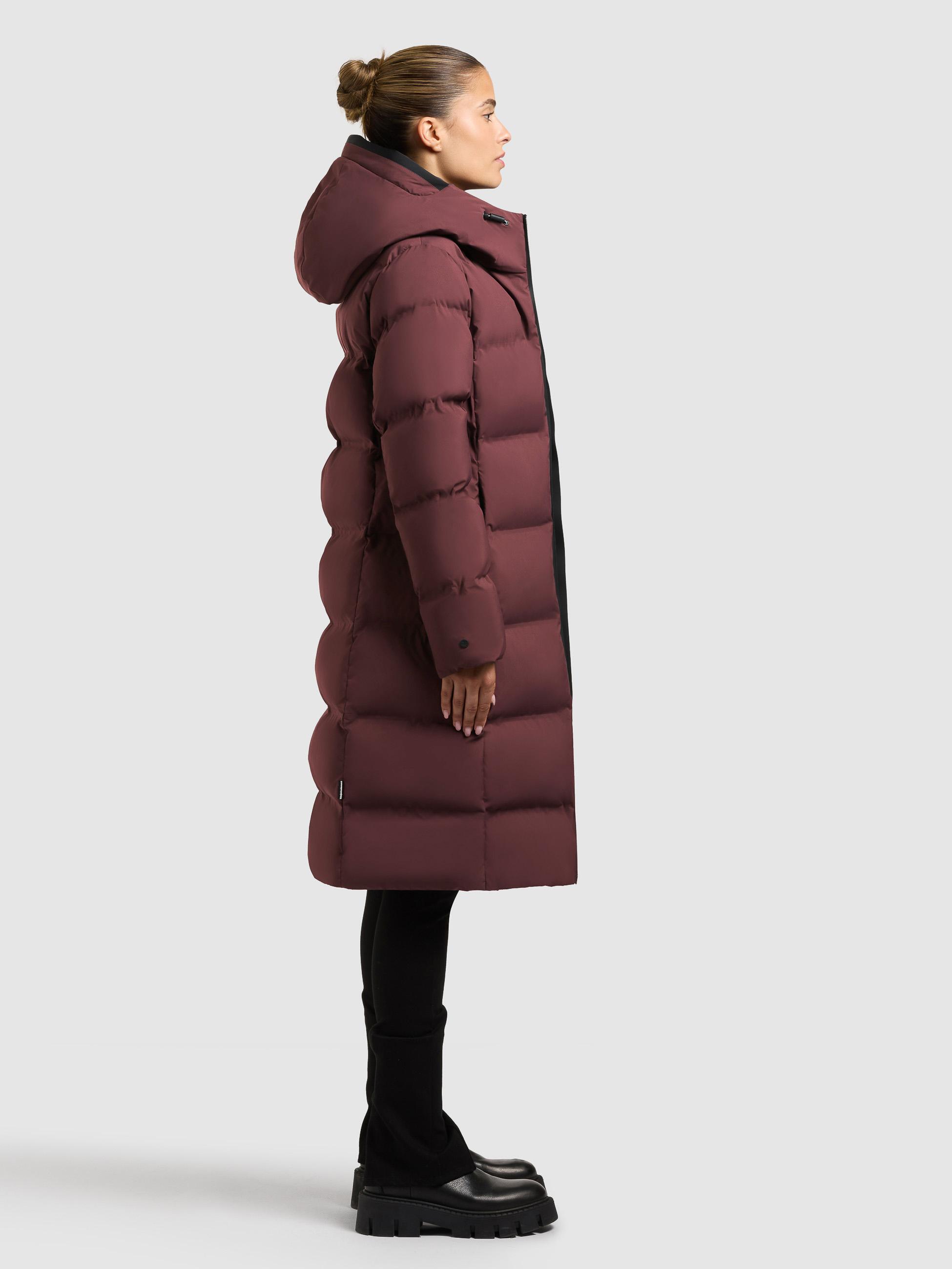 Wintermantel mit Kapuze "Finnie3" Moscato Red