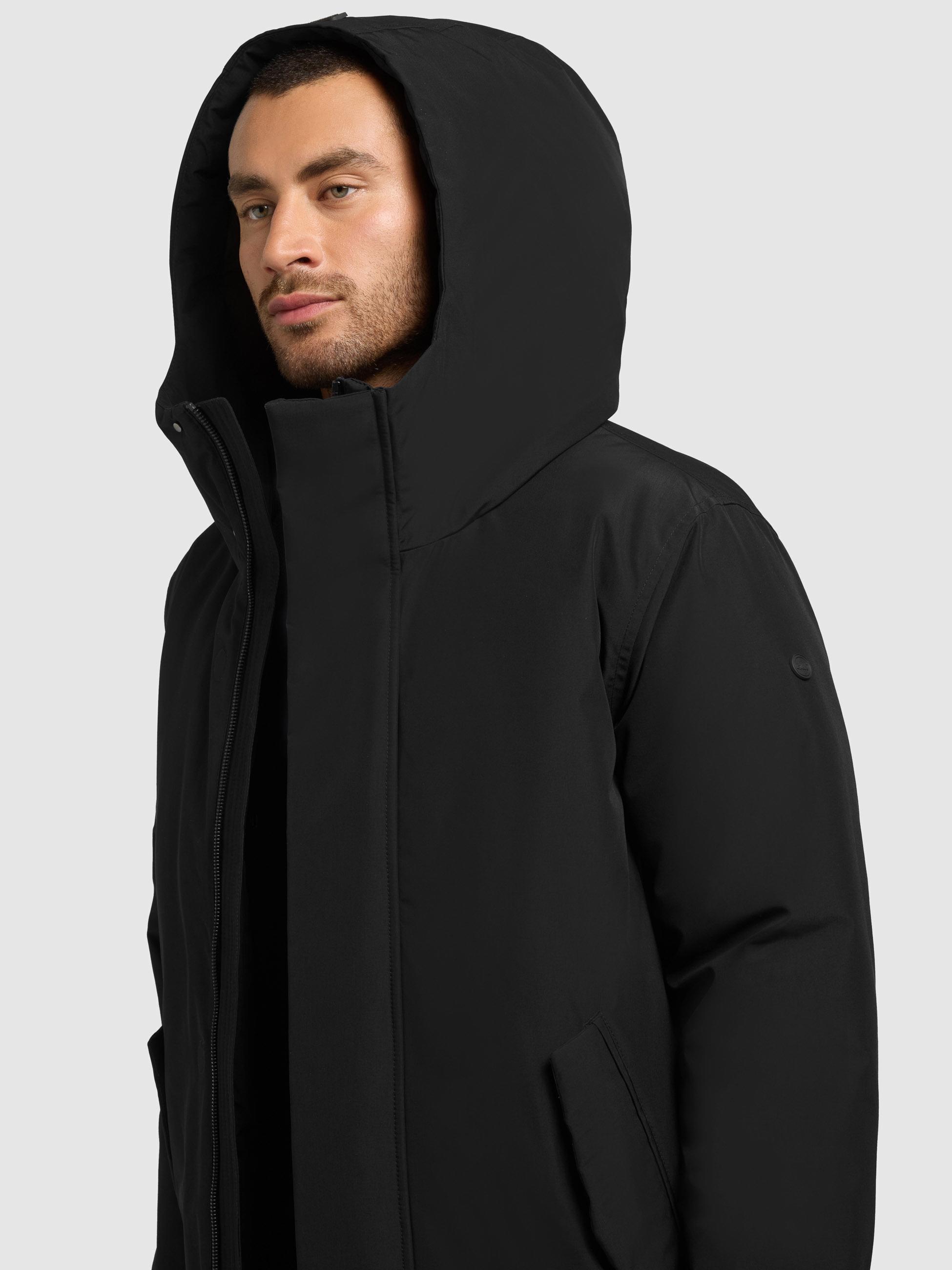 Wintermantel mit magnetischem Verschluss "Fogg" Black