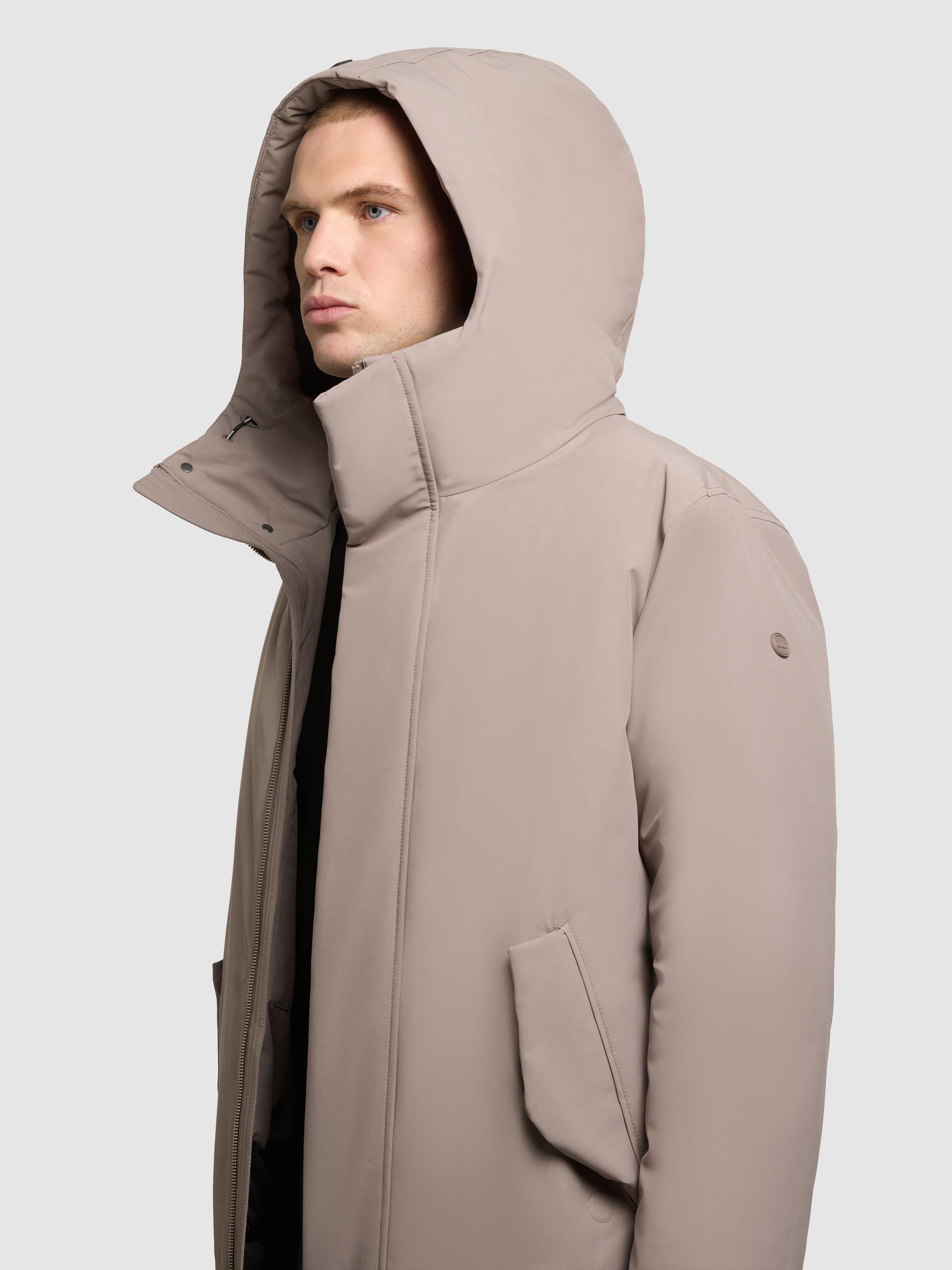 Wintermantel mit magnetischem Verschluss "Fogg" Greige