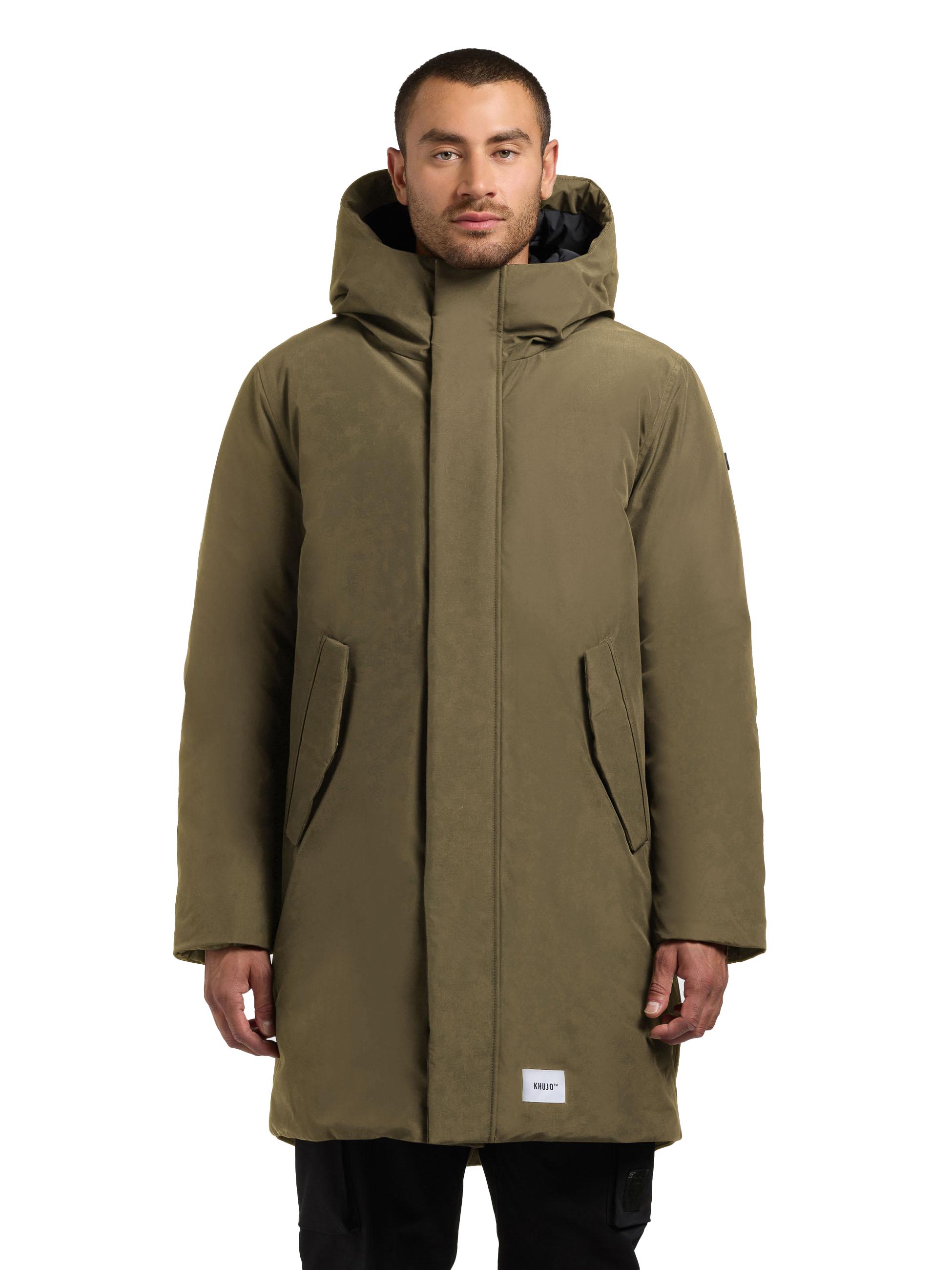 Wintermantel mit magnetischem Verschluss "Fogg" Scrub Green
