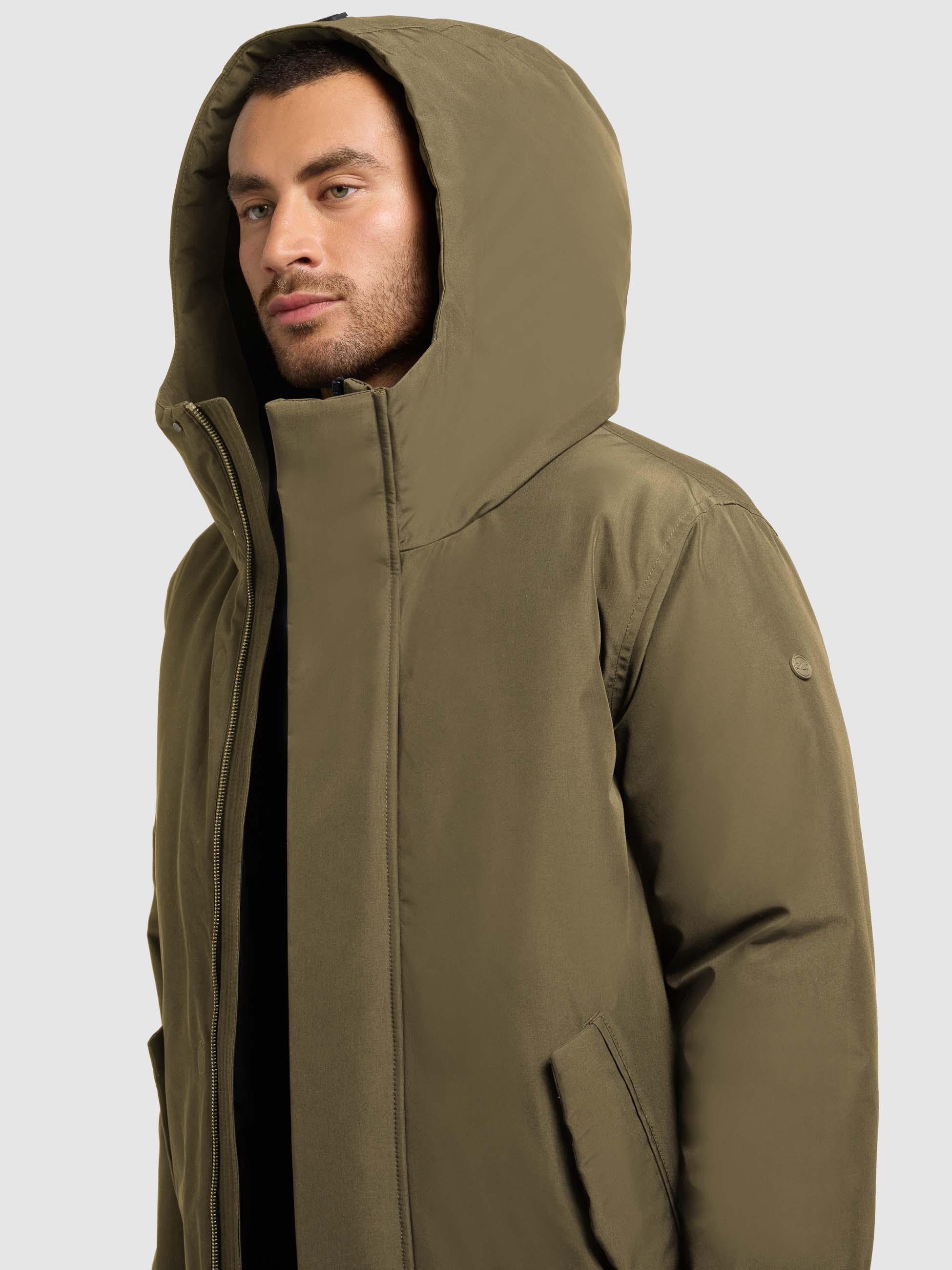 Wintermantel mit magnetischem Verschluss "Fogg" Scrub Green