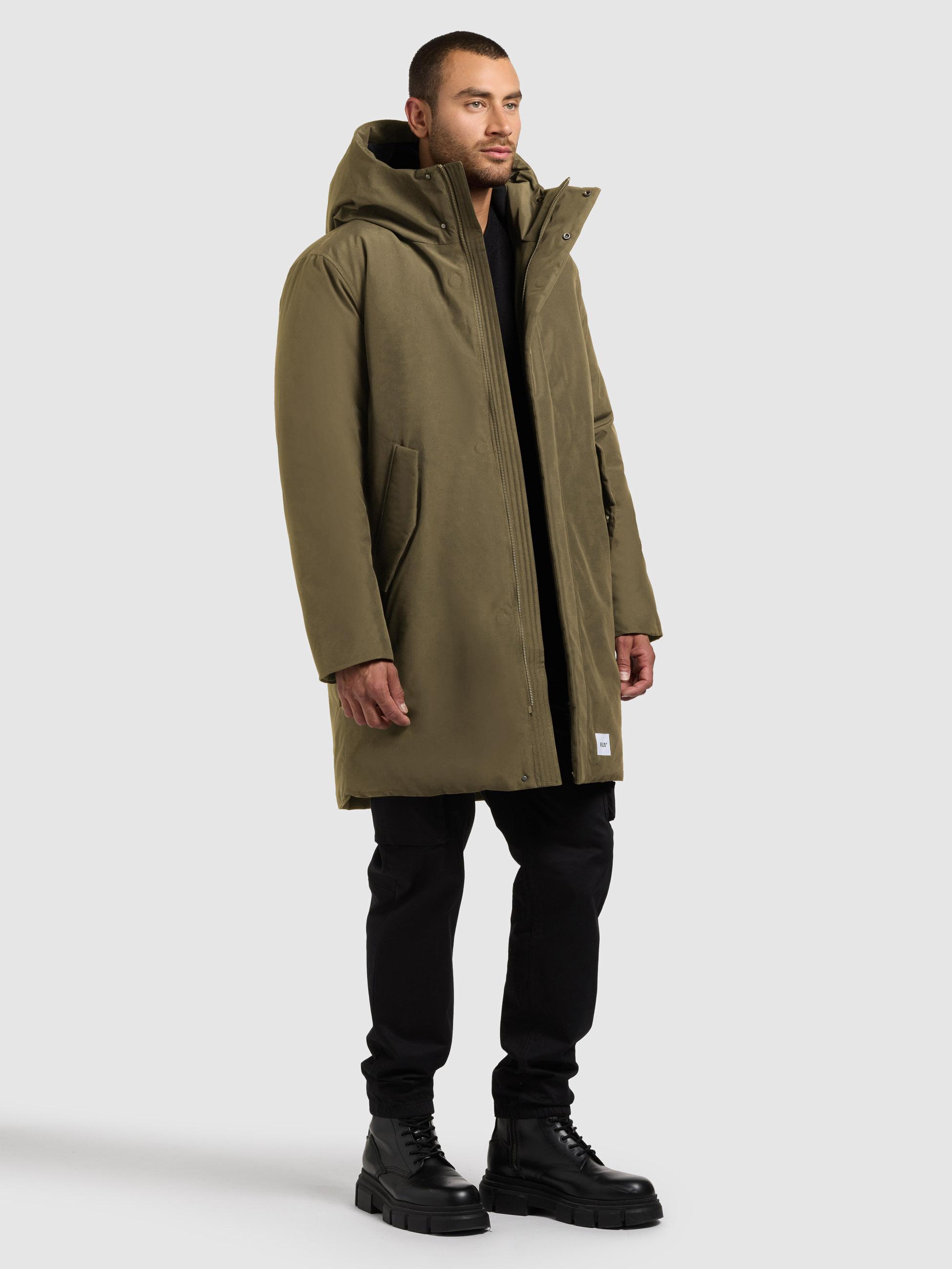 Wintermantel mit magnetischem Verschluss "Fogg" Scrub Green