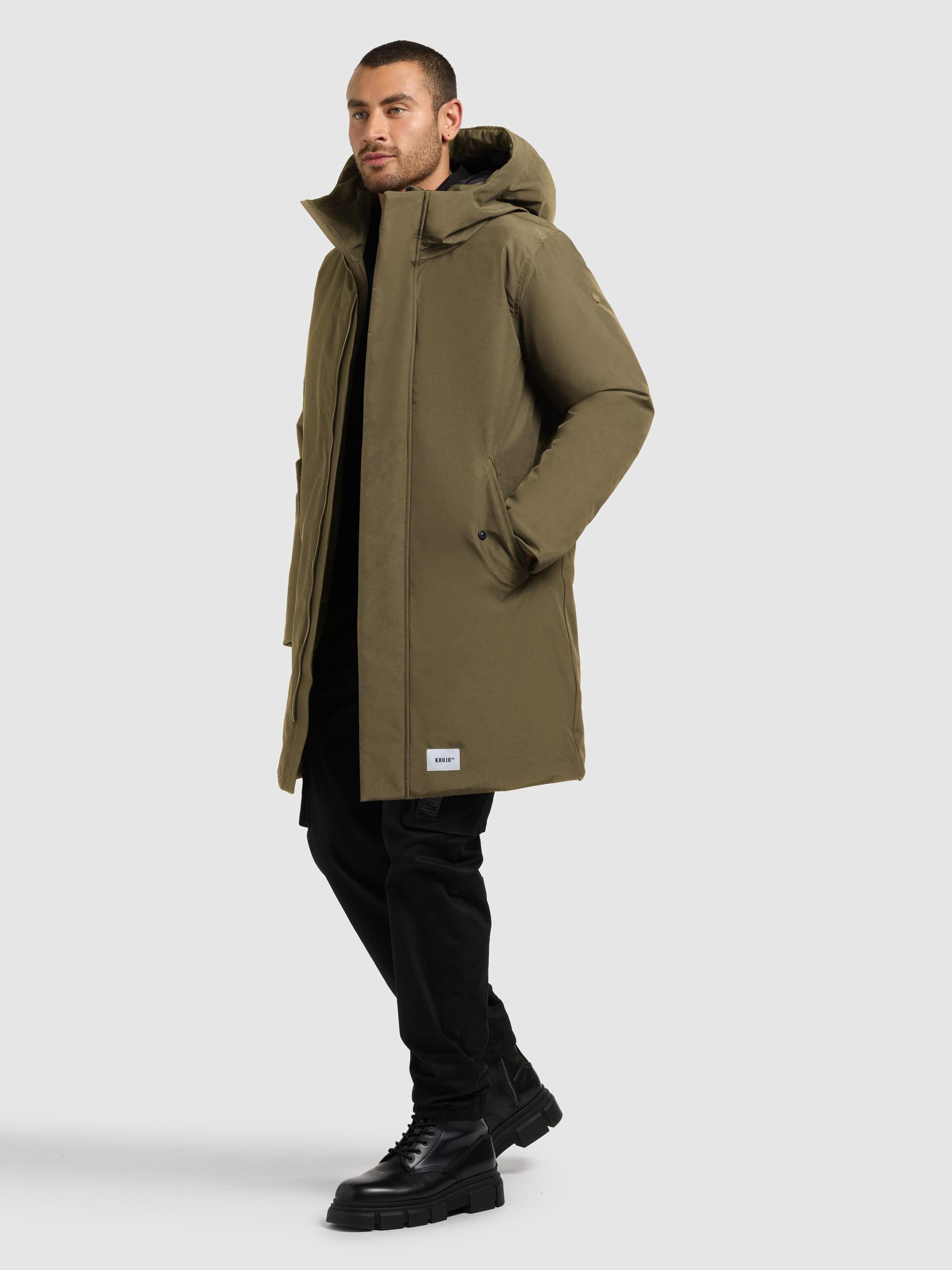 Wintermantel mit magnetischem Verschluss "Fogg" Scrub Green