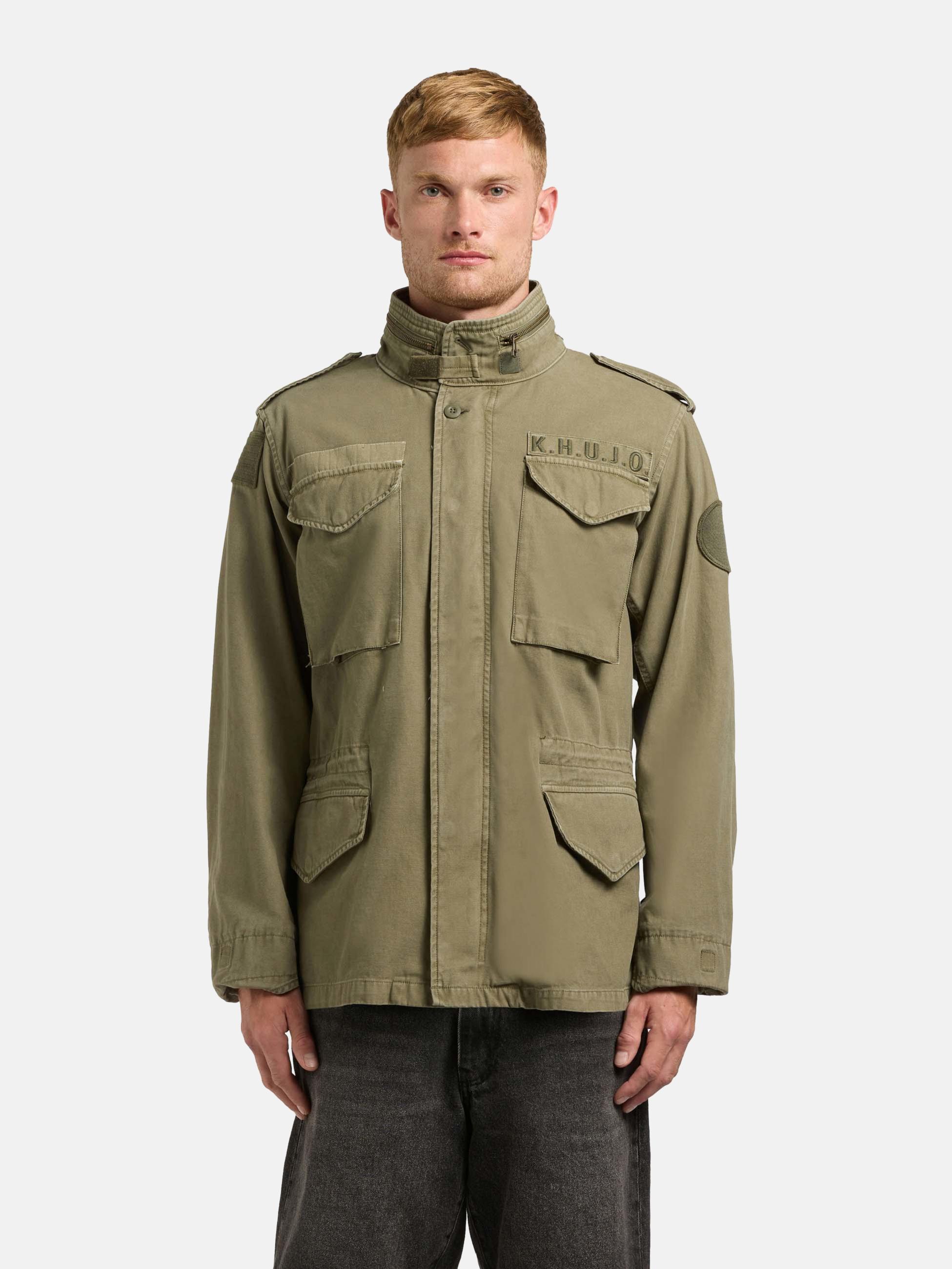 Übergangsparka mit Stehkragen "Gene" Olive