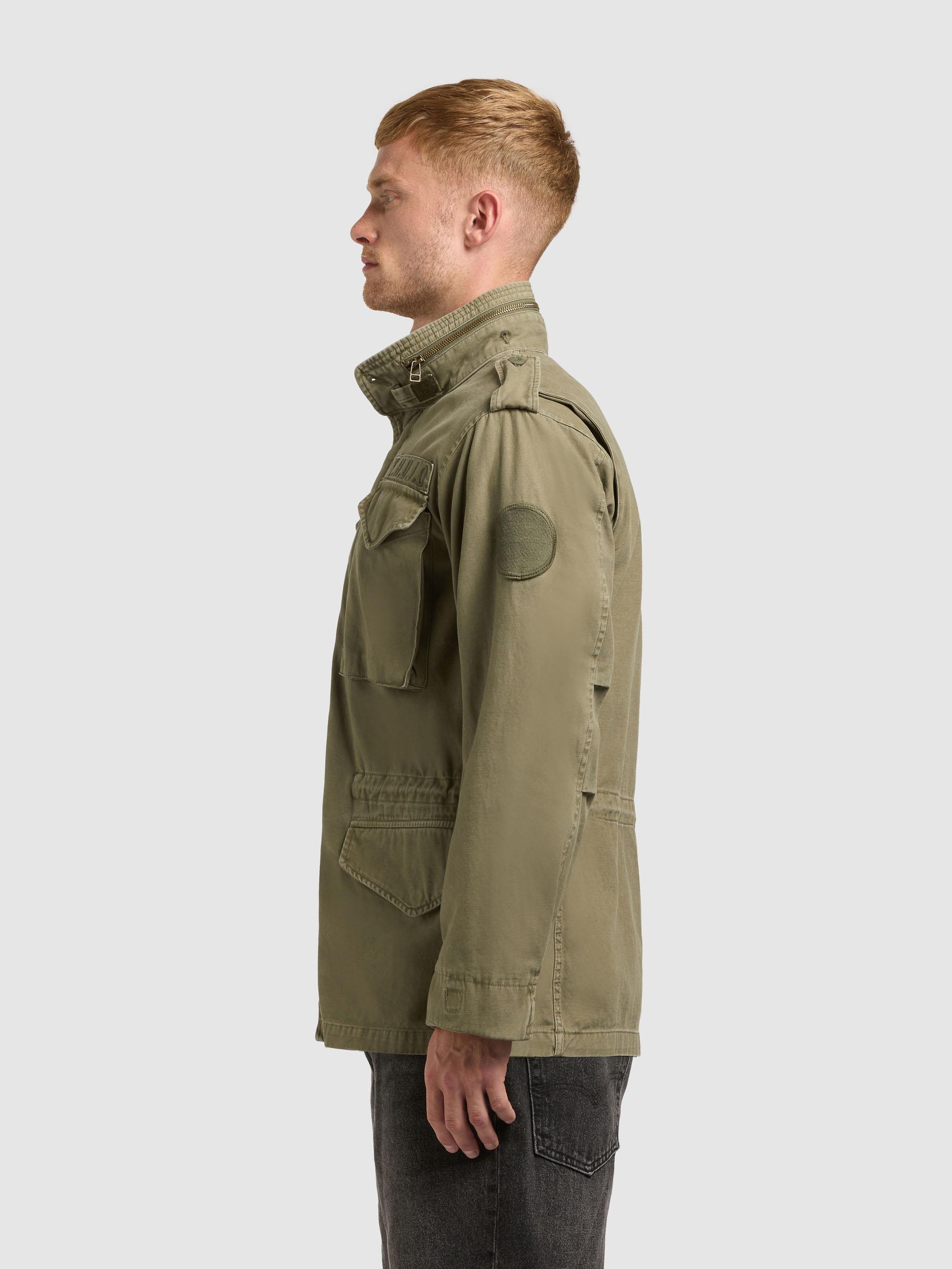 Übergangsparka mit Stehkragen "Gene" Olive