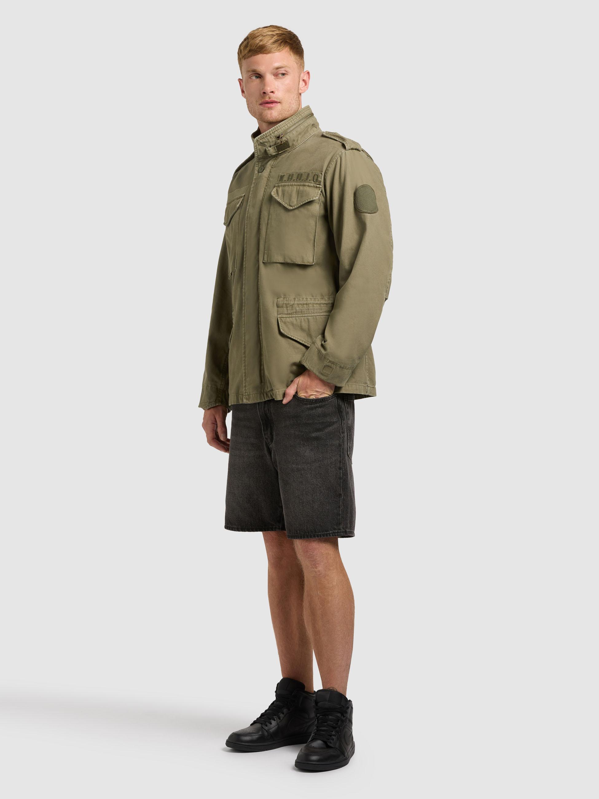 Übergangsparka mit Stehkragen "Gene" Olive