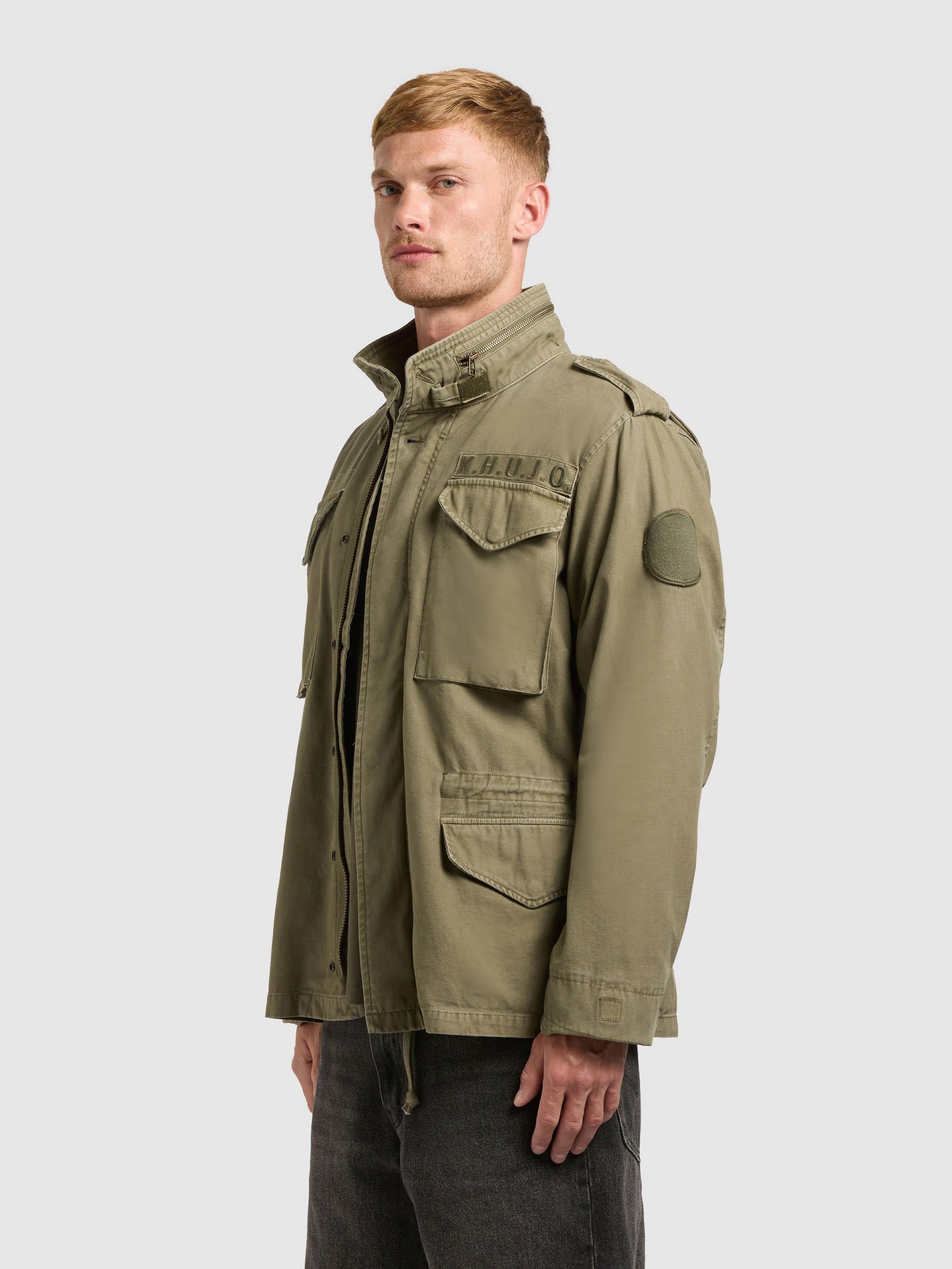 Übergangsparka mit Stehkragen "Gene" Olive