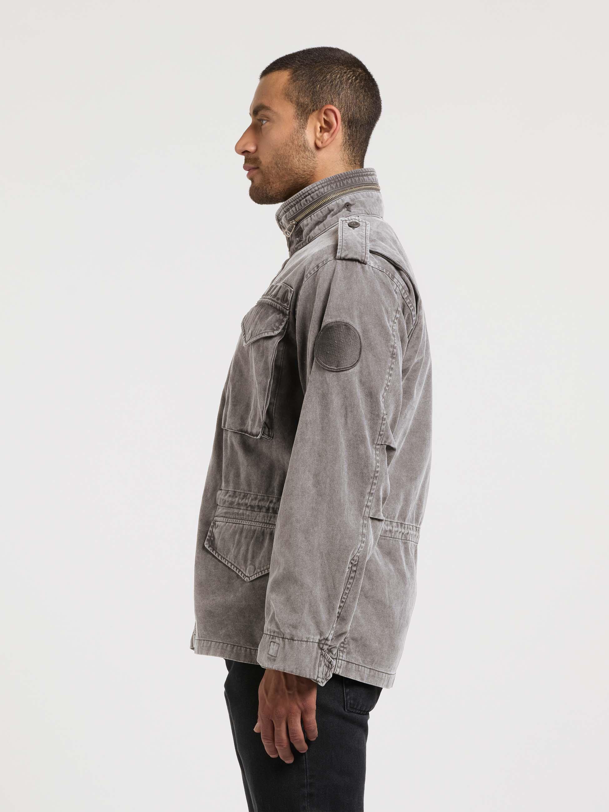 Übergangsparka mit Stehkragen "Gene" Slate Grey