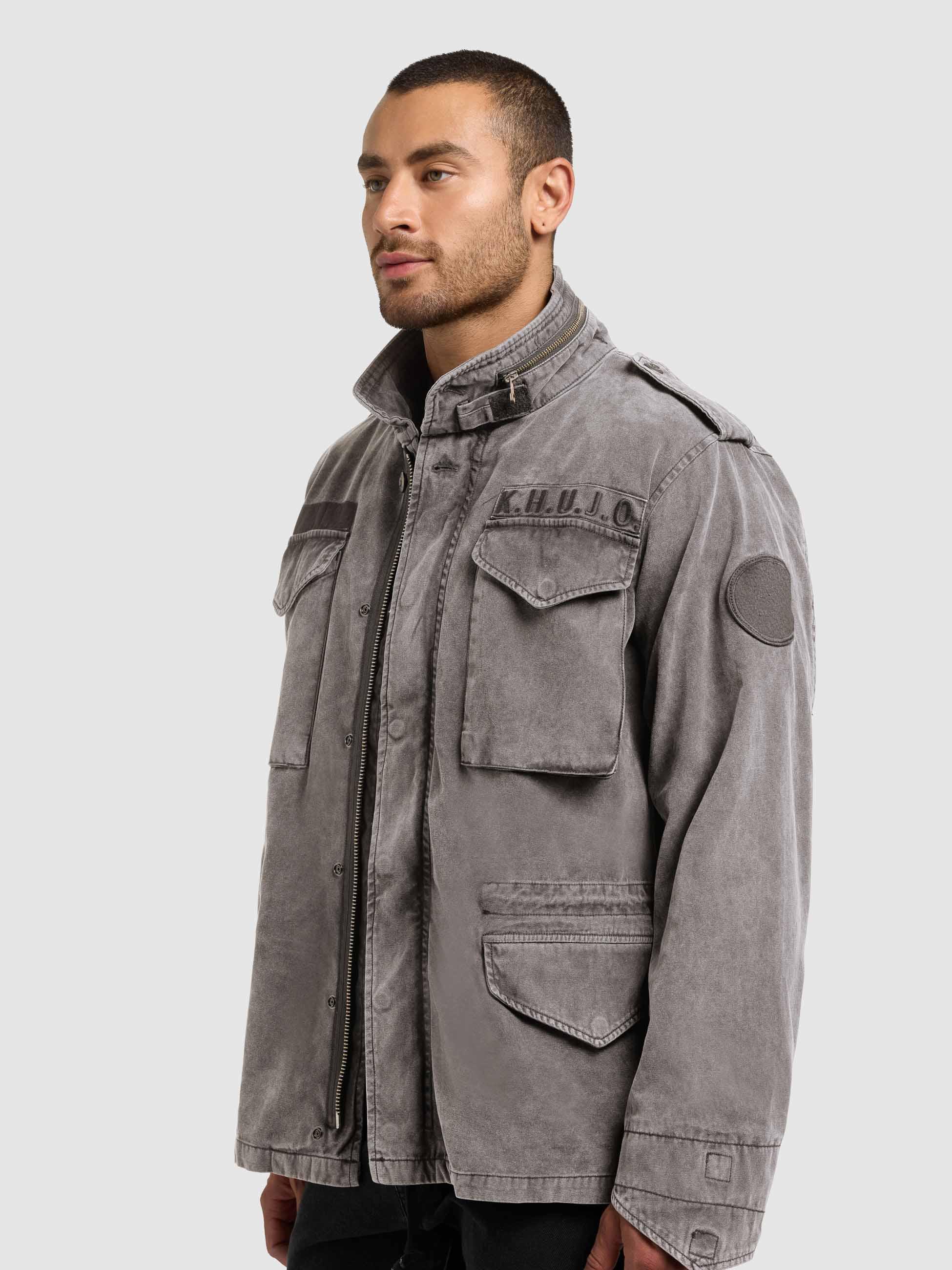 Übergangsparka mit Stehkragen "Gene" Slate Grey