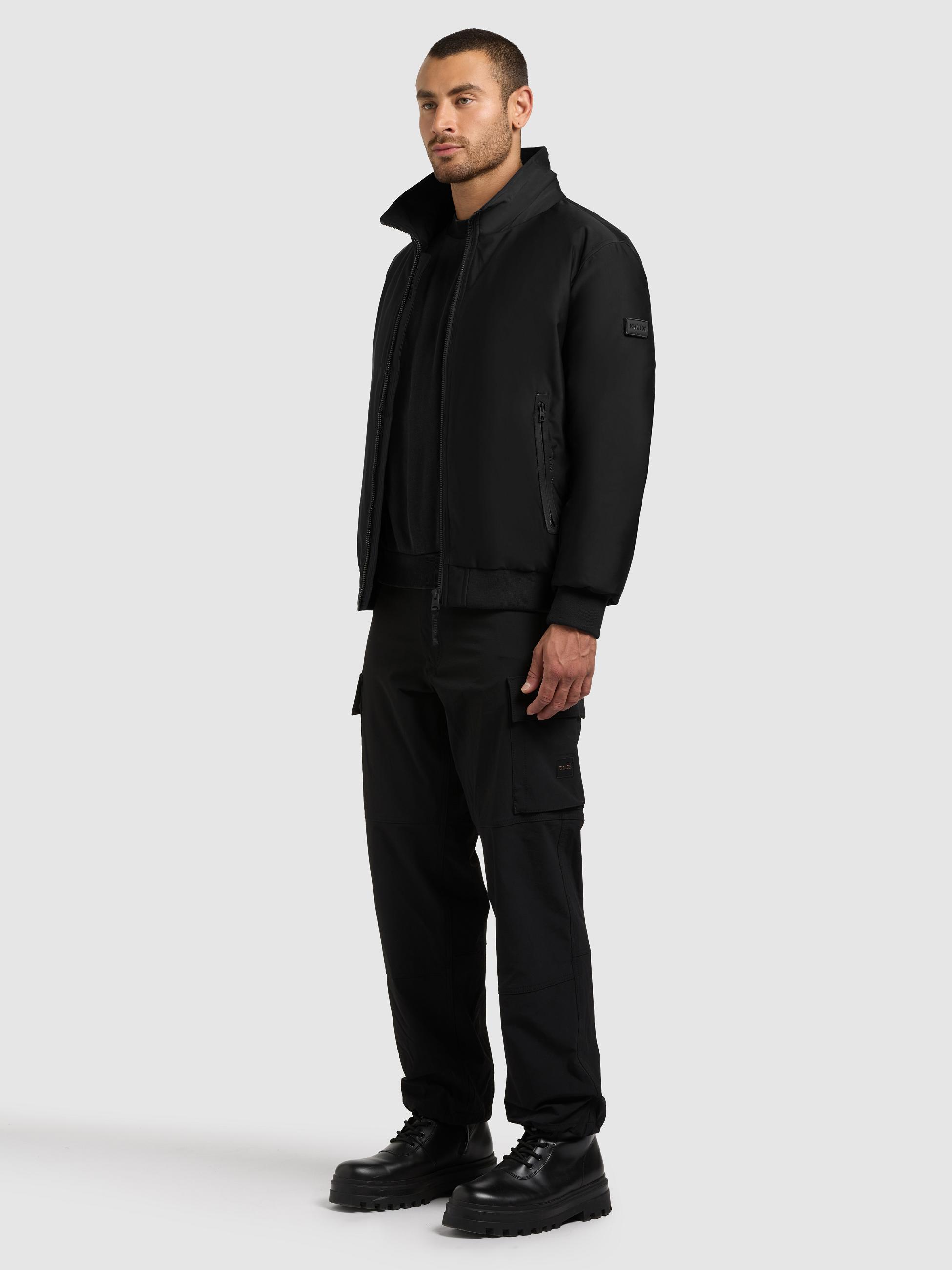 Winterjacke mit Teddy-Kunstfell-Kragen "Ginster" Black