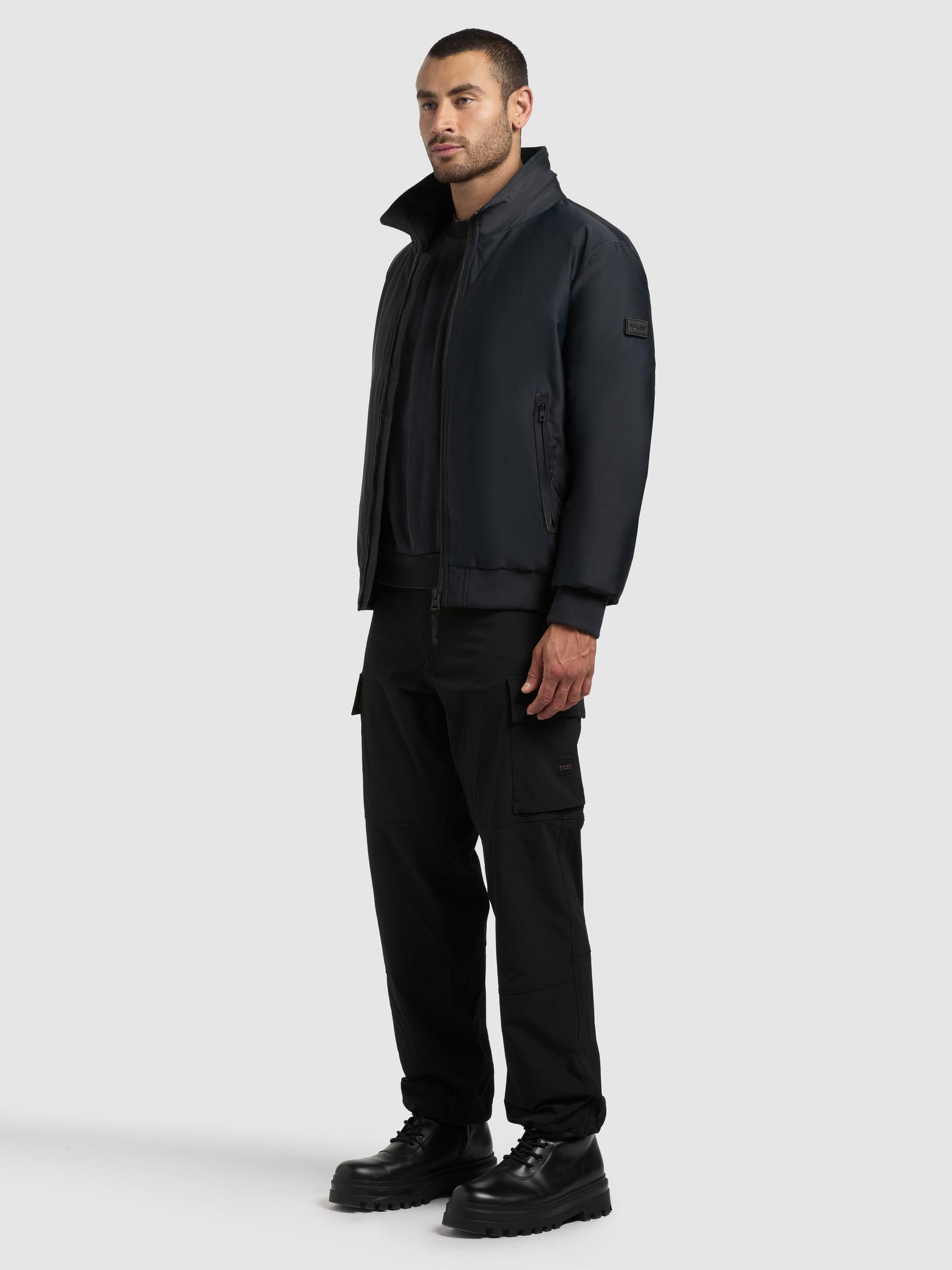 Winterjacke mit Teddy-Kunstfell-Kragen "Ginster" Obrage Grey