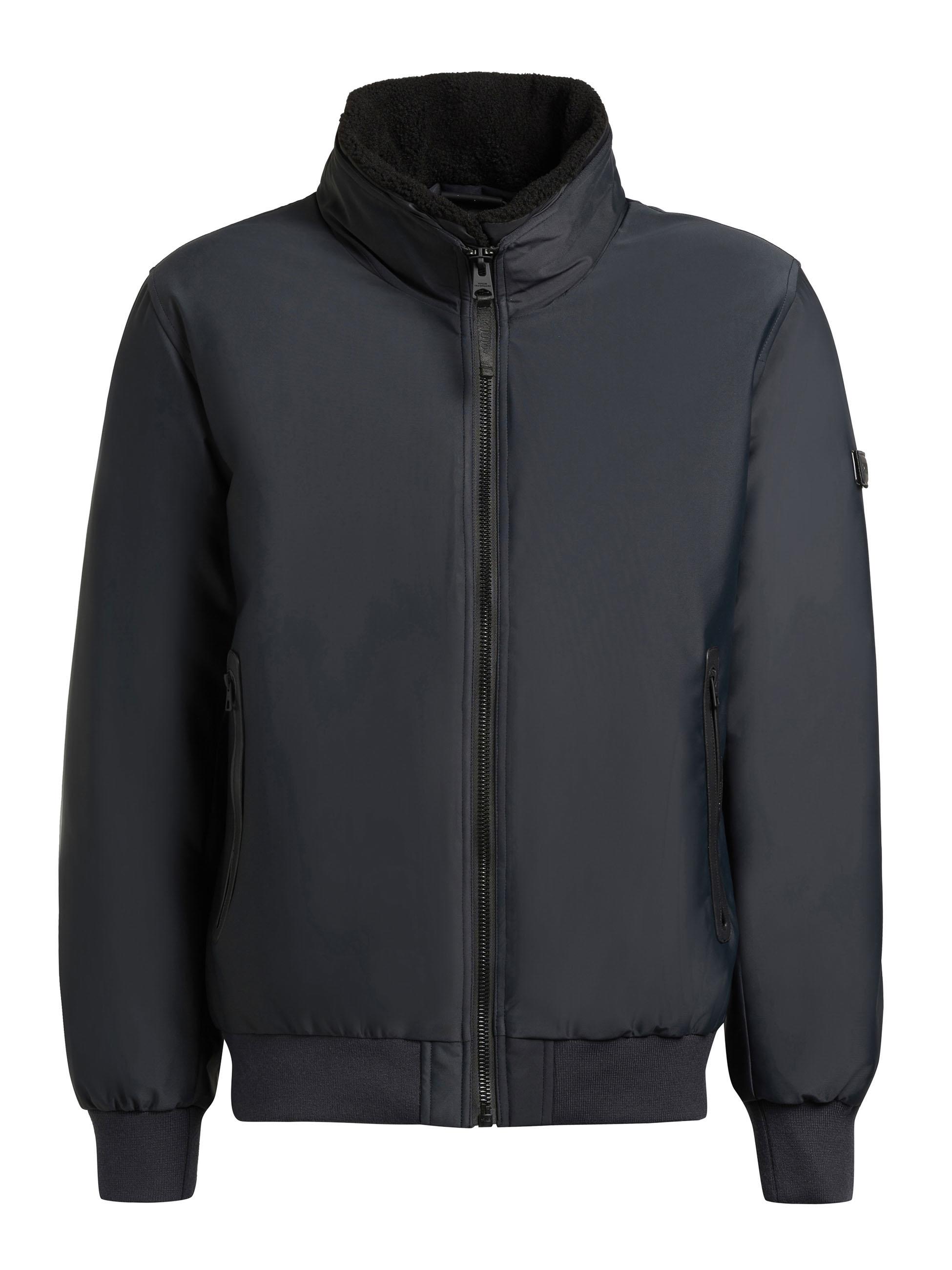 Winterjacke mit Teddy-Kunstfell-Kragen "Ginster" Obrage Grey