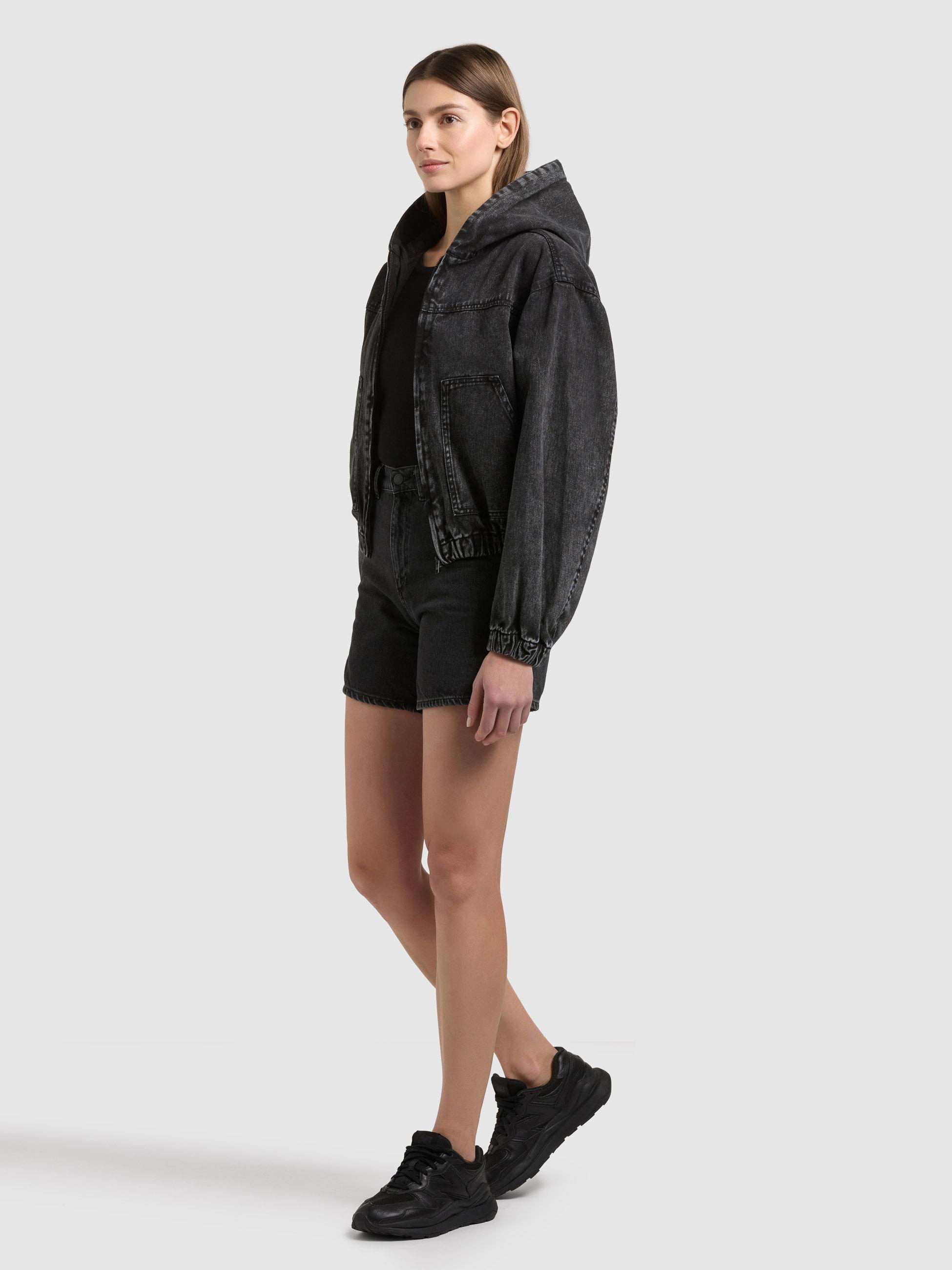 Jeansjacke im Bomberjacken-Look "Gretel" Black
