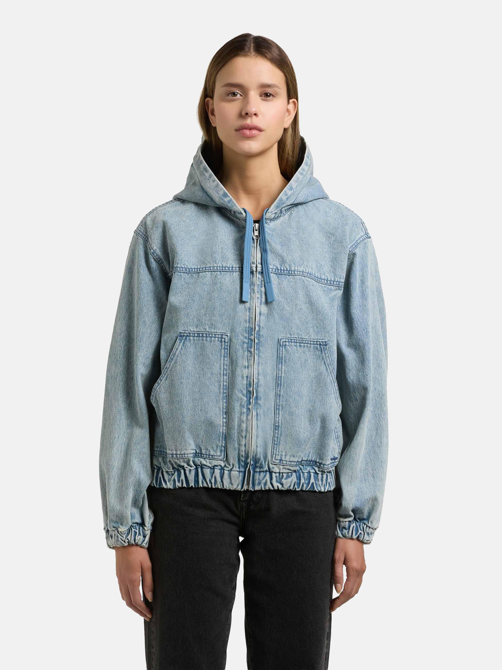 Jeansjacke im Bomberjacken-Look "Gretel" Light Blue