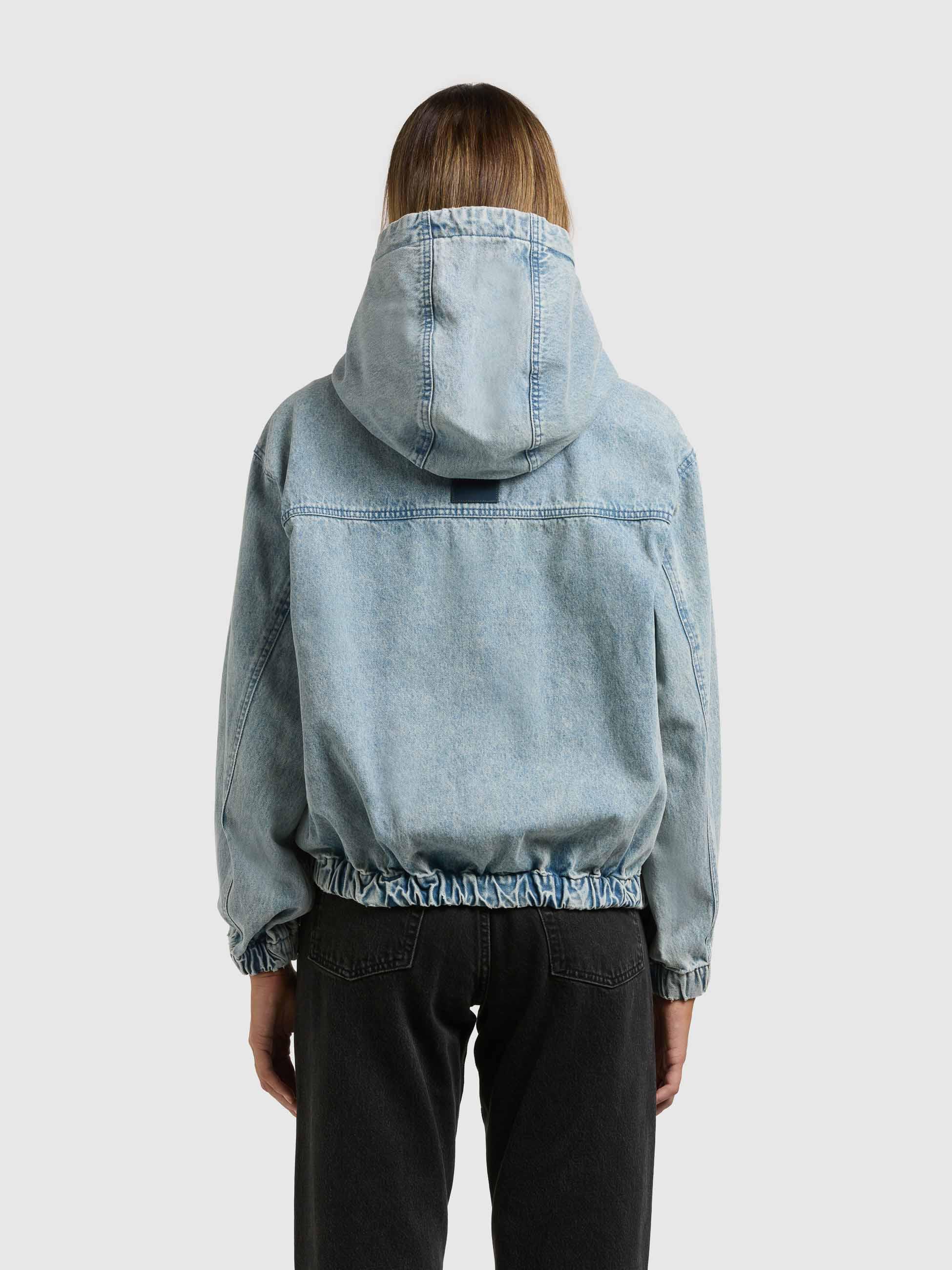 Jeansjacke im Bomberjacken-Look "Gretel" Light Blue