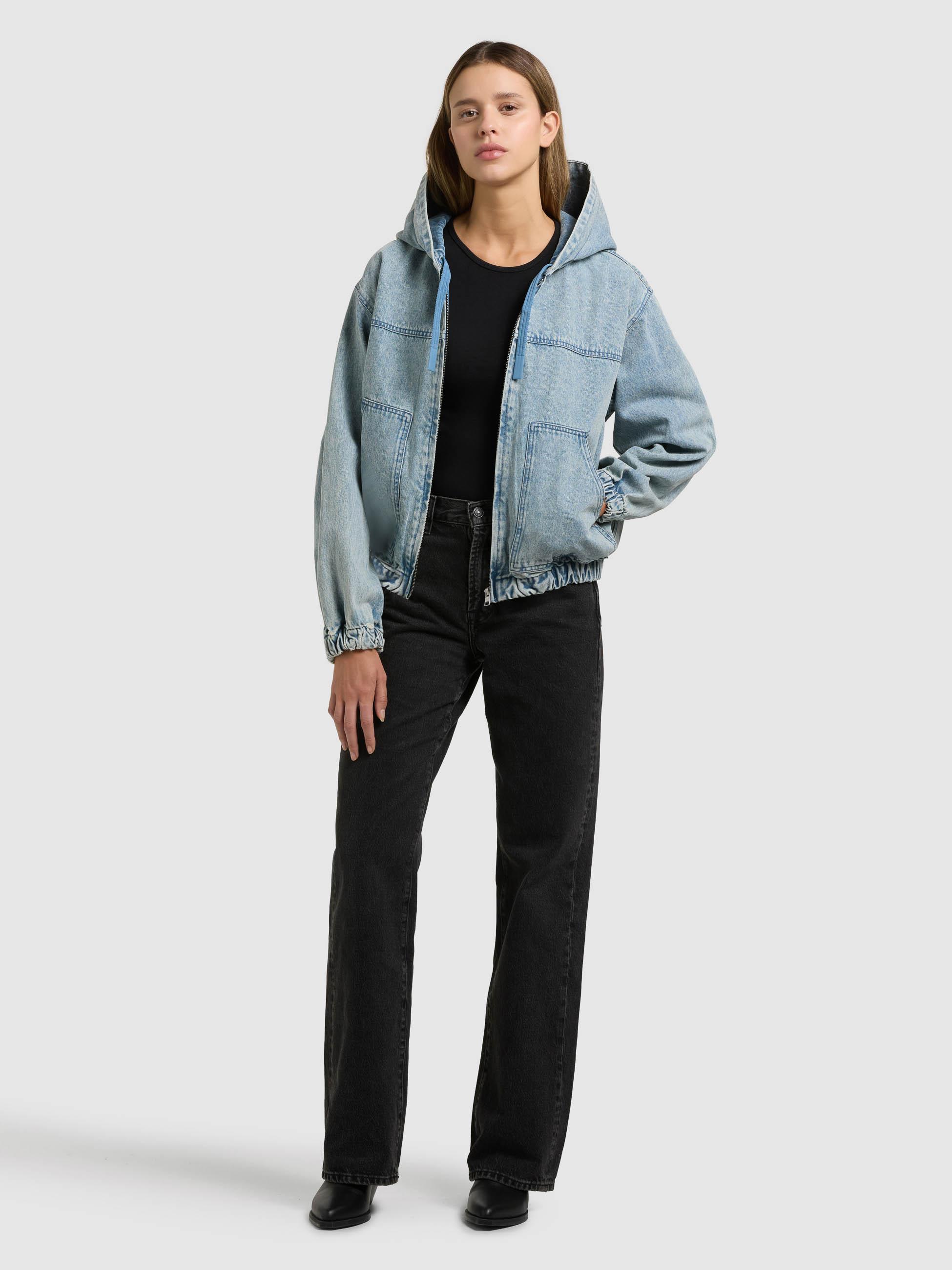 Jeansjacke im Bomberjacken-Look "Gretel" Light Blue