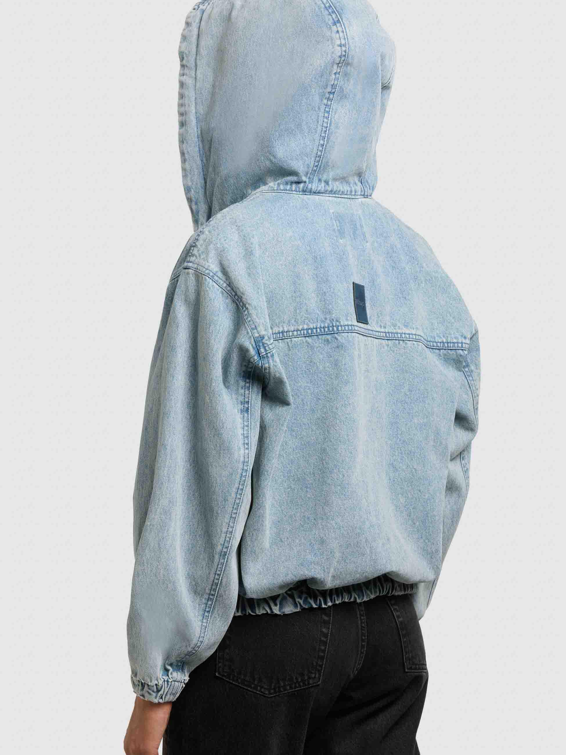 Jeansjacke im Bomberjacken-Look "Gretel" Light Blue