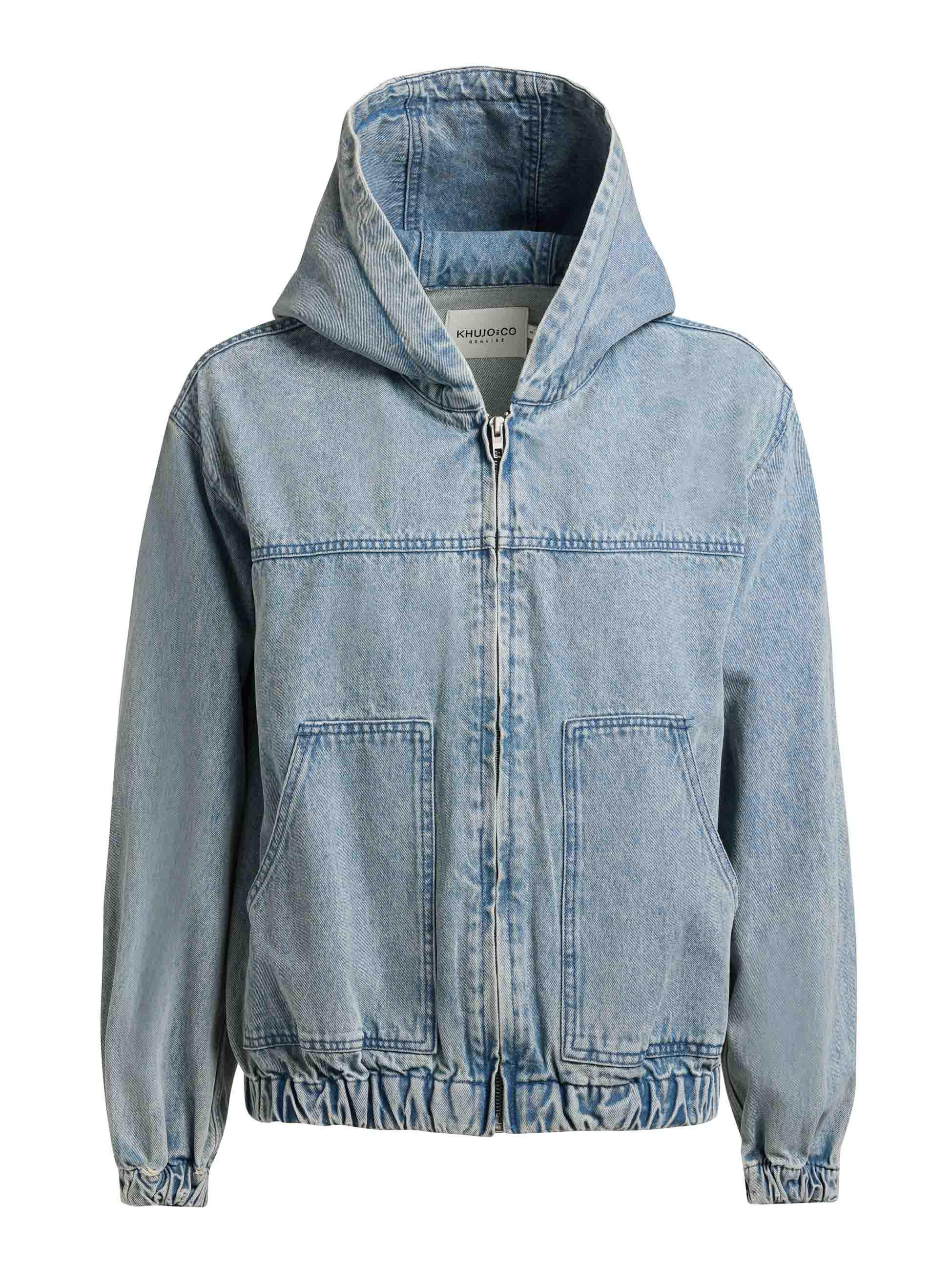 Jeansjacke im Bomberjacken-Look "Gretel" Light Blue