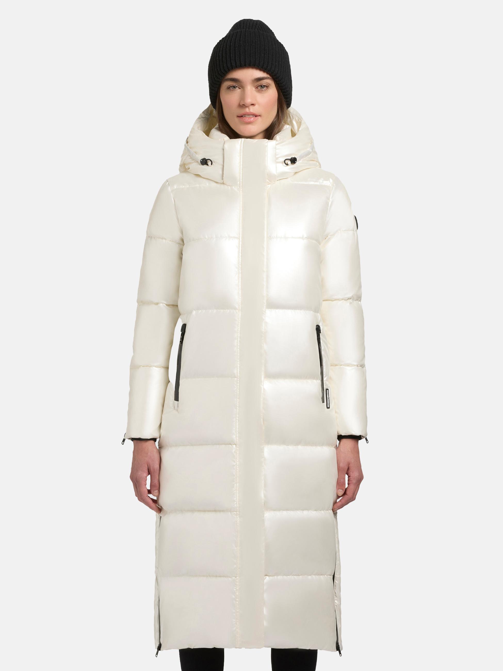 Gesteppter Wintermantel "Hedd Shiny-YM" Offwhite