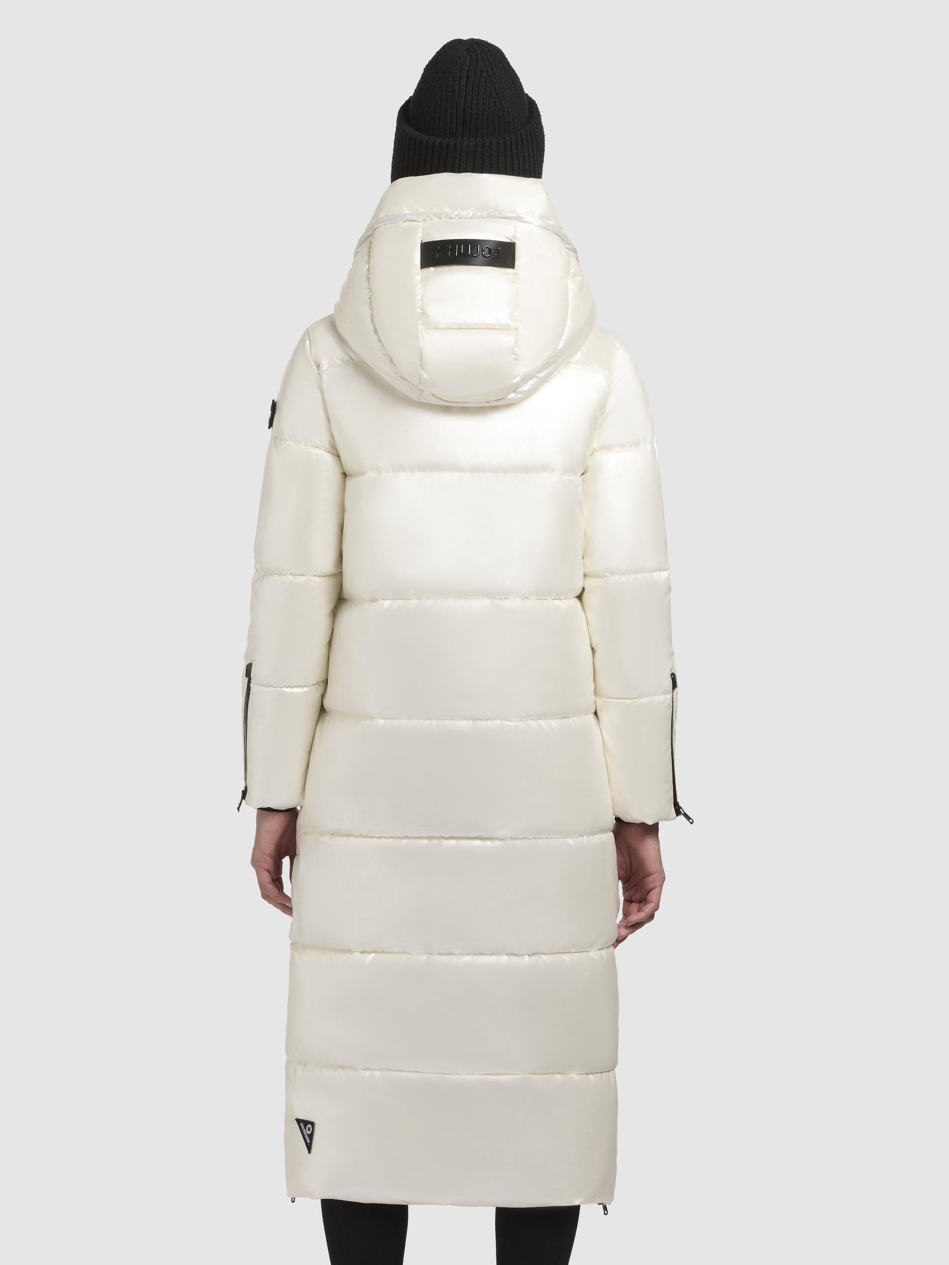 Gesteppter Wintermantel "Hedd Shiny-YM" Offwhite