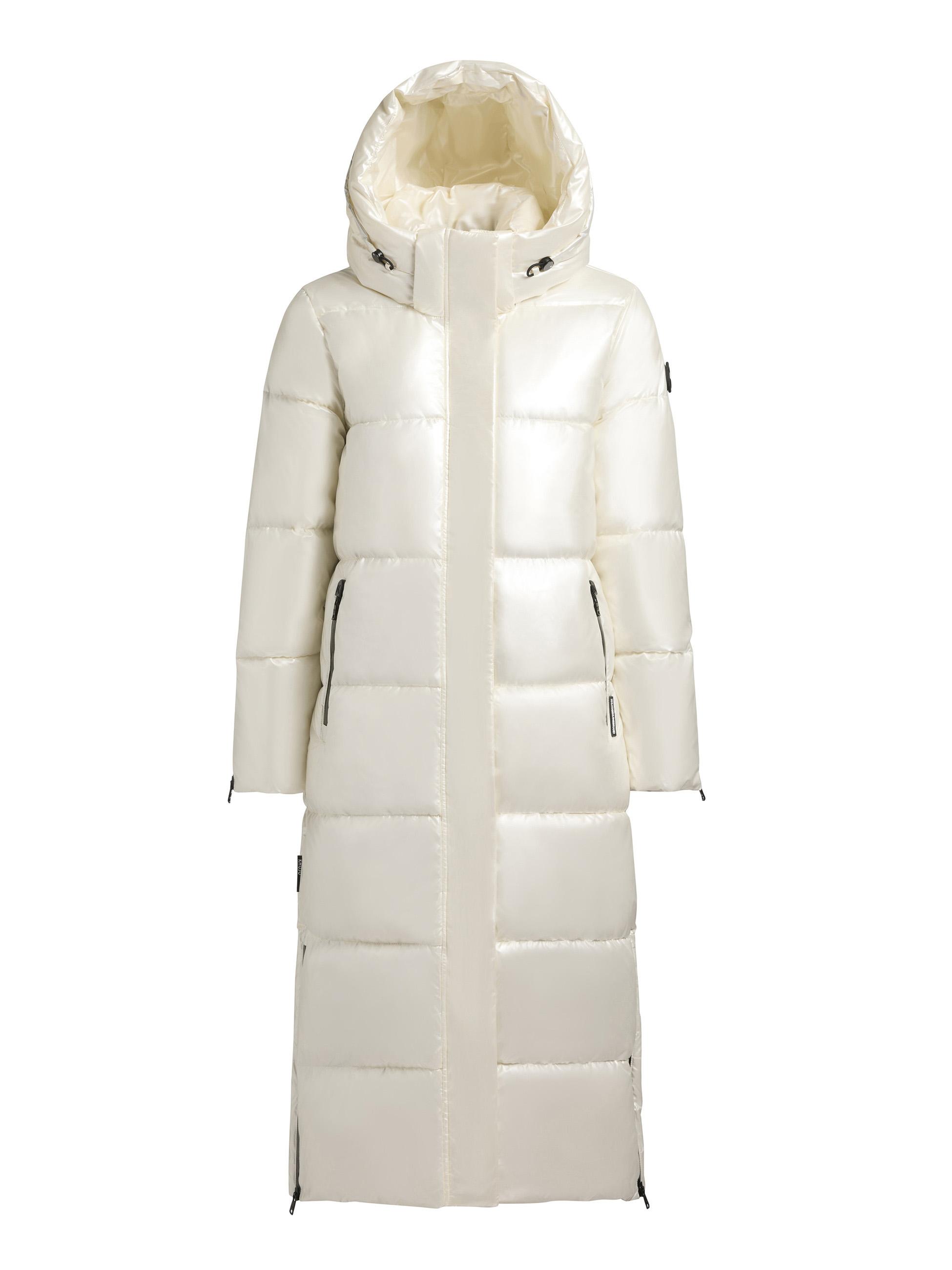 Gesteppter Wintermantel "Hedd Shiny-YM" Offwhite