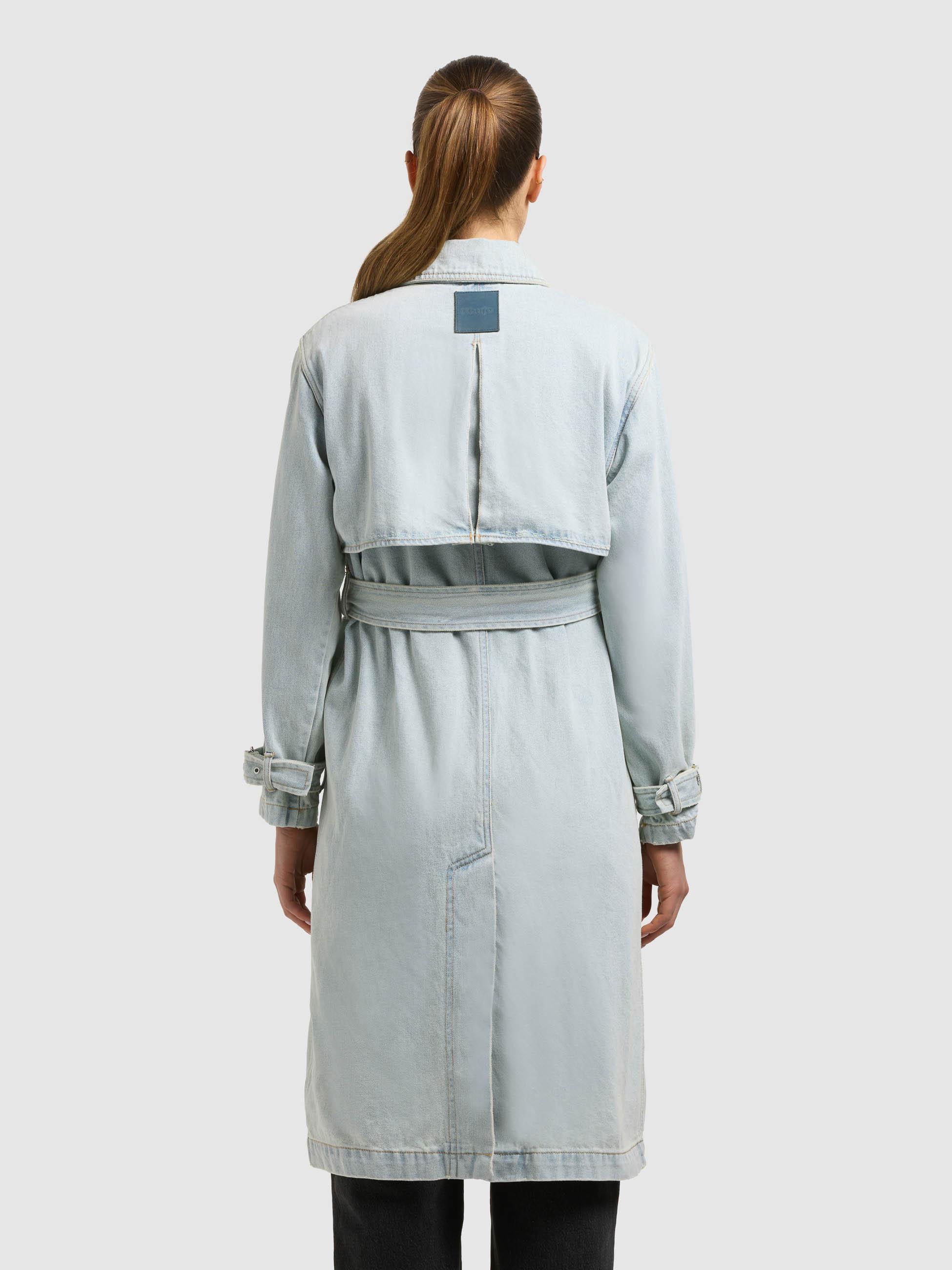 Trenchcoat aus Jeans "Hera" Bleached Blue