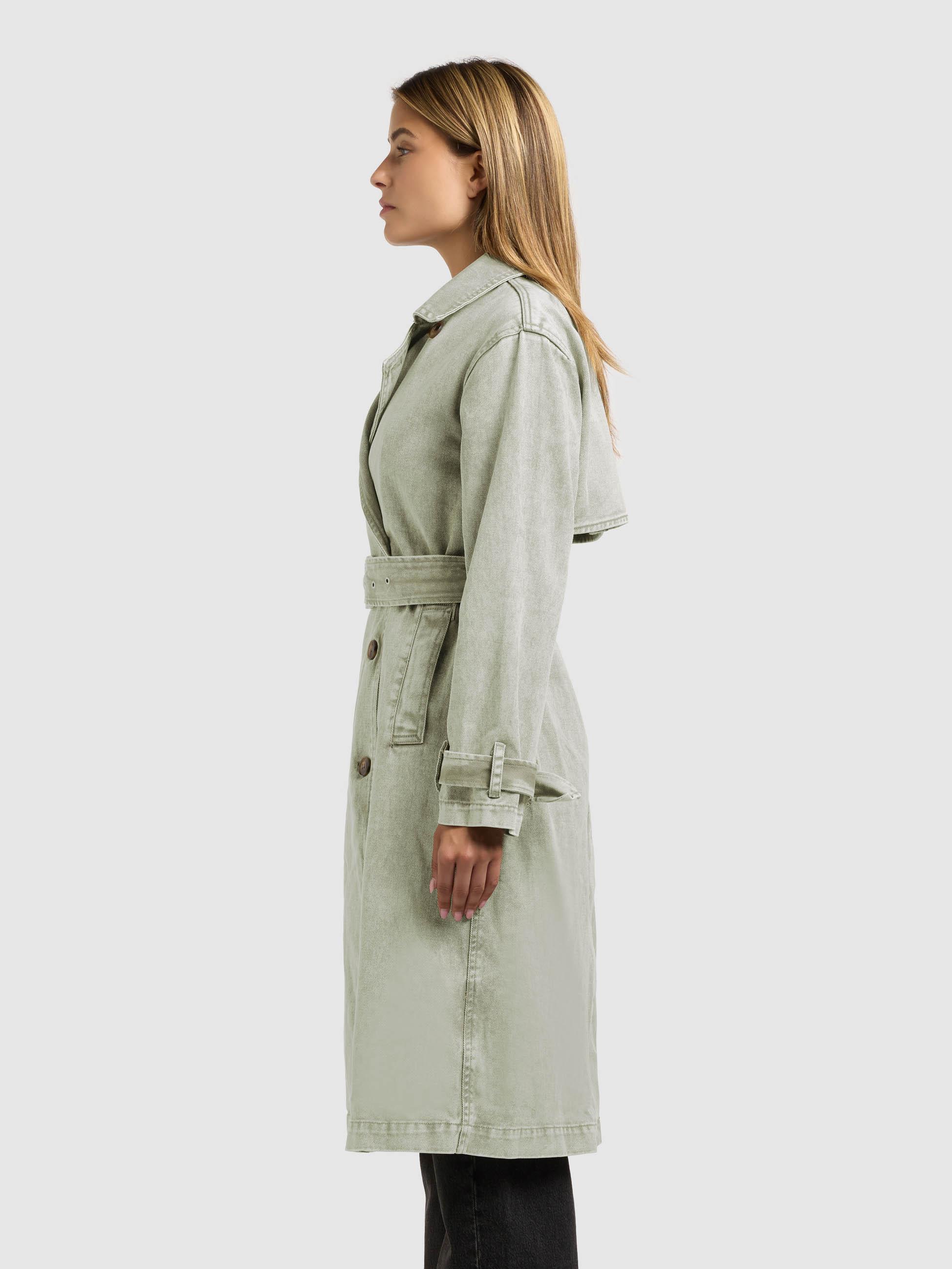 Trenchcoat aus Jeans "Hera" Seagreen