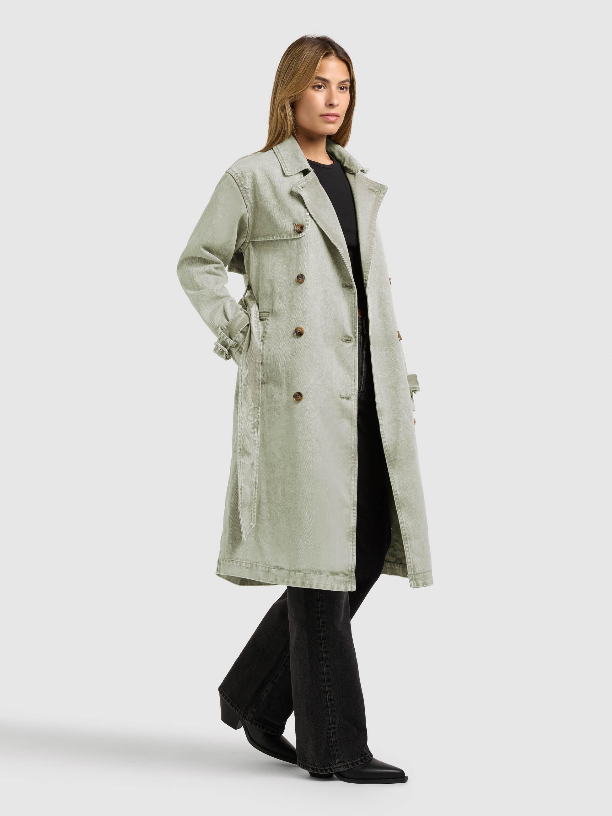 Trenchcoat aus Jeans "Hera" Seagreen
