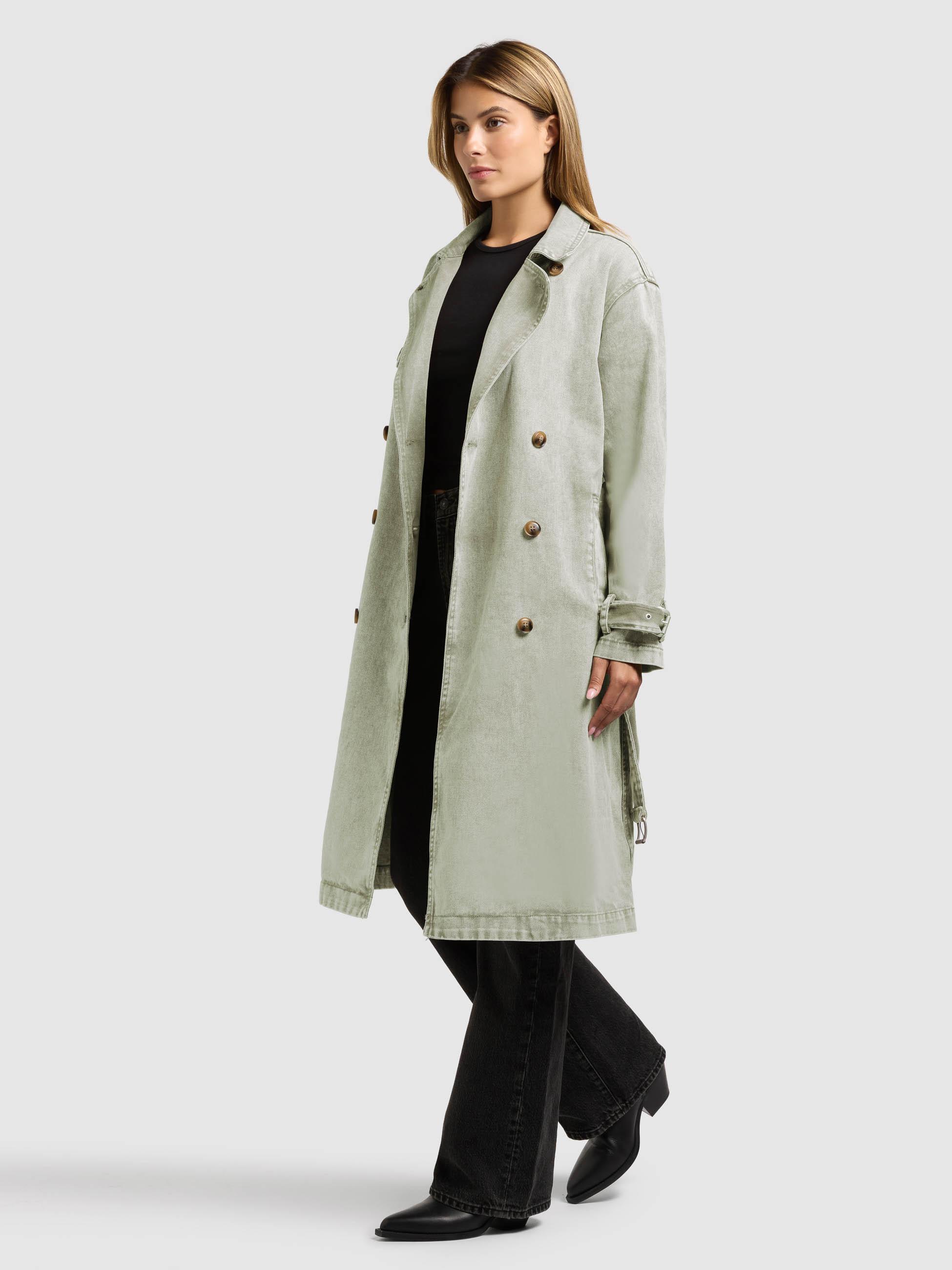 Trenchcoat aus Jeans "Hera" Seagreen