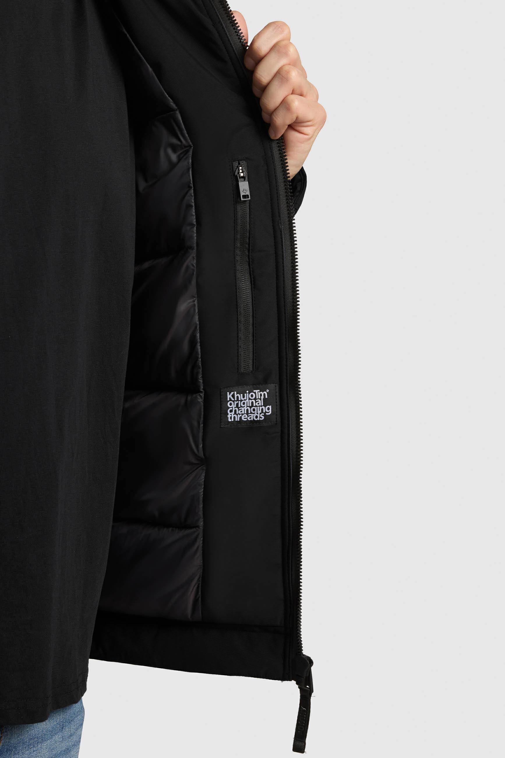 Winterjacke mit abnhembarem Kunstfell-Kragen "Huey" Black