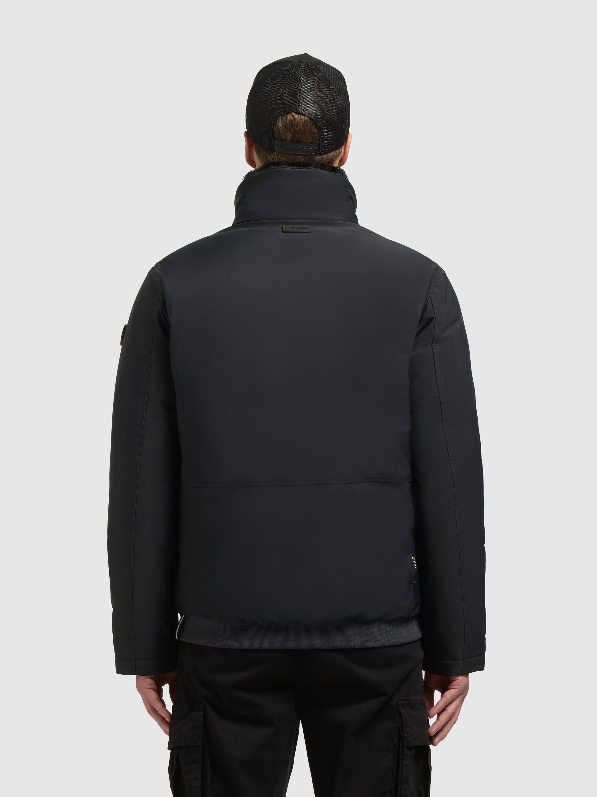 Winterjacke mit abnhembarem Kunstfell-Kragen "Huey" Obrage Grey