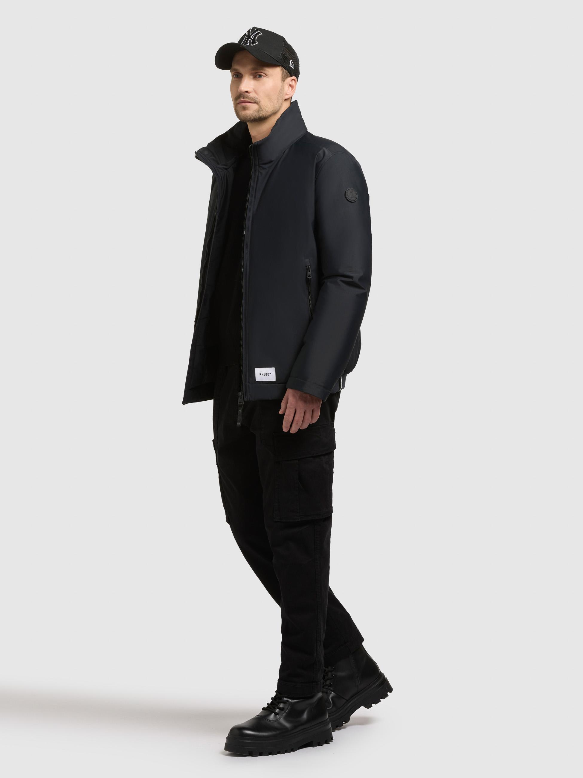 Winterjacke mit abnhembarem Kunstfell-Kragen "Huey" Obrage Grey