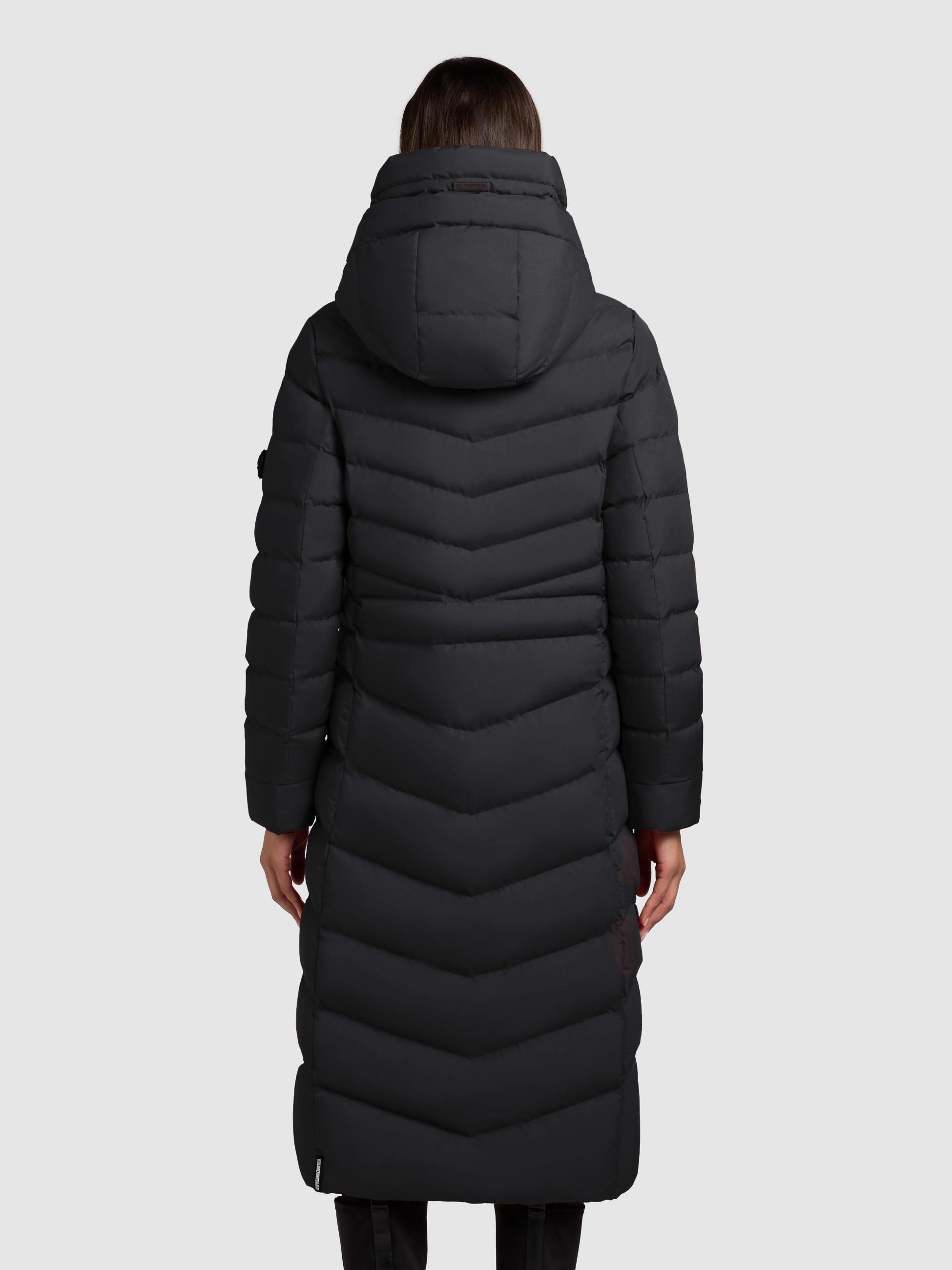 Steppmantel mit Kapuze "Ingram4-YM" Black