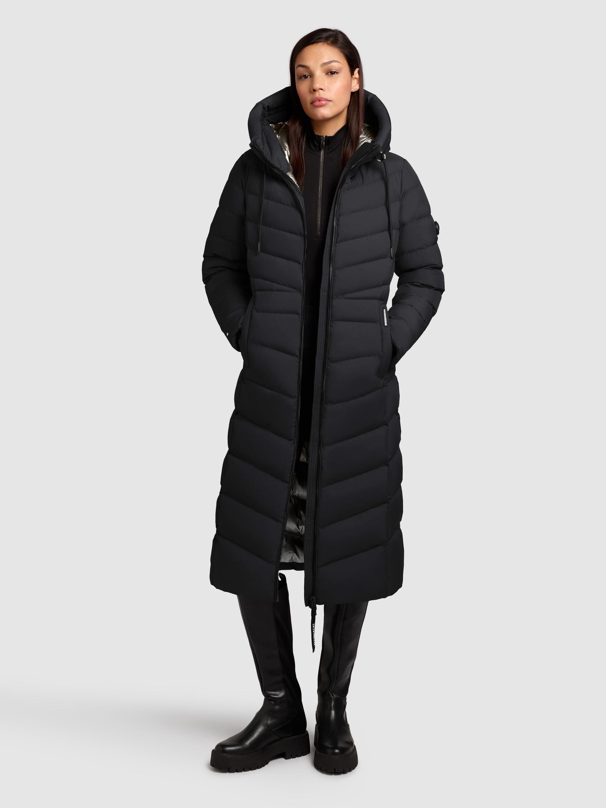 Steppmantel mit Kapuze "Ingram4-YM" Black