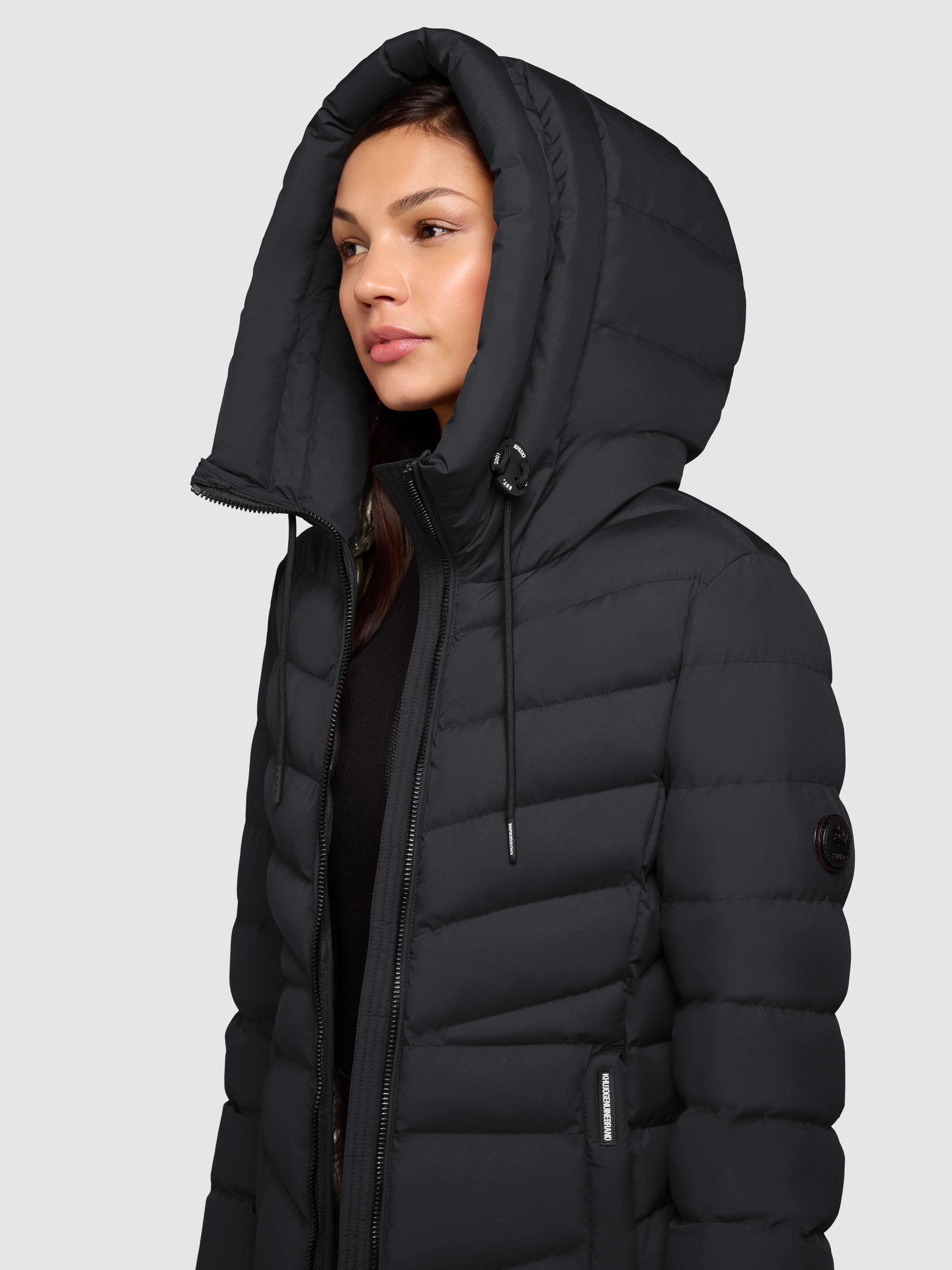 Steppmantel mit Kapuze "Ingram4-YM" Black