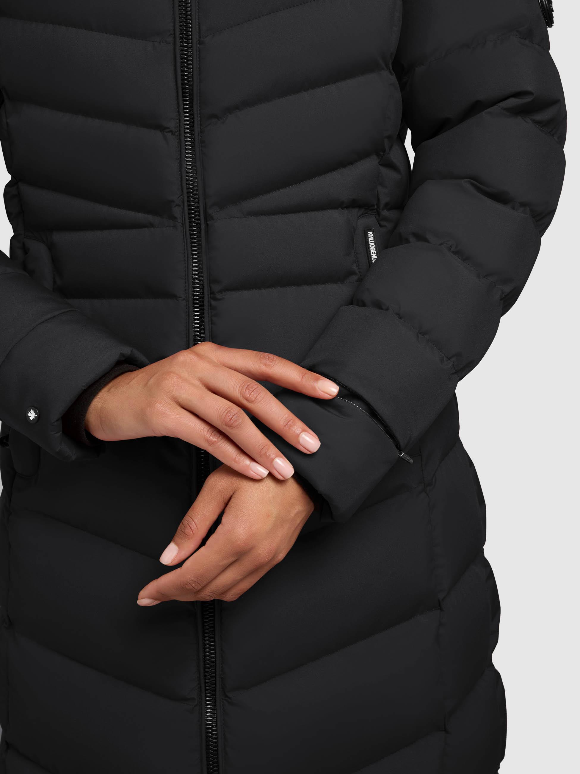 Steppmantel mit Kapuze "Ingram4-YM" Black