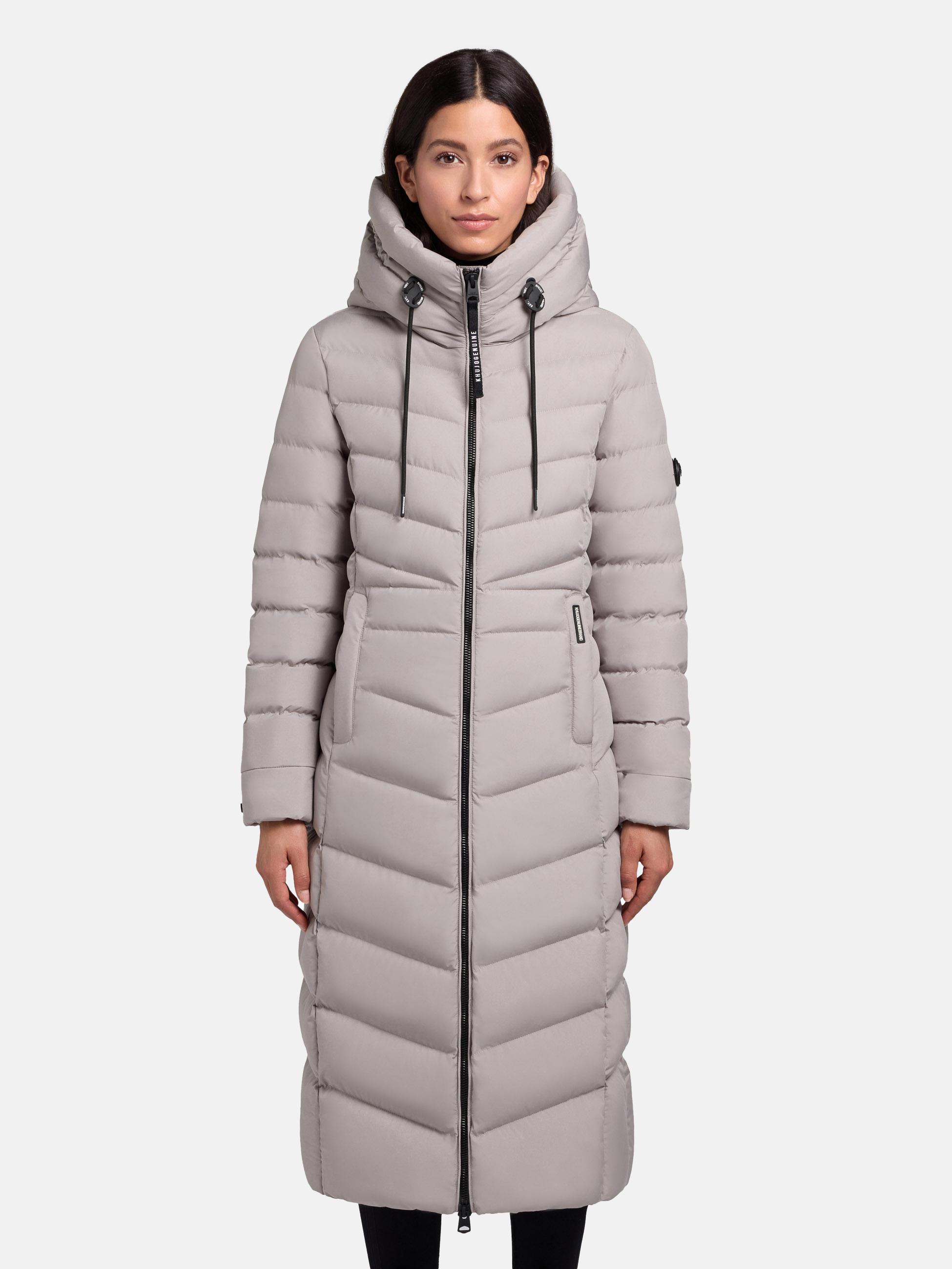 Steppmantel mit Kapuze "Ingram4-YM" Blizzard Grey