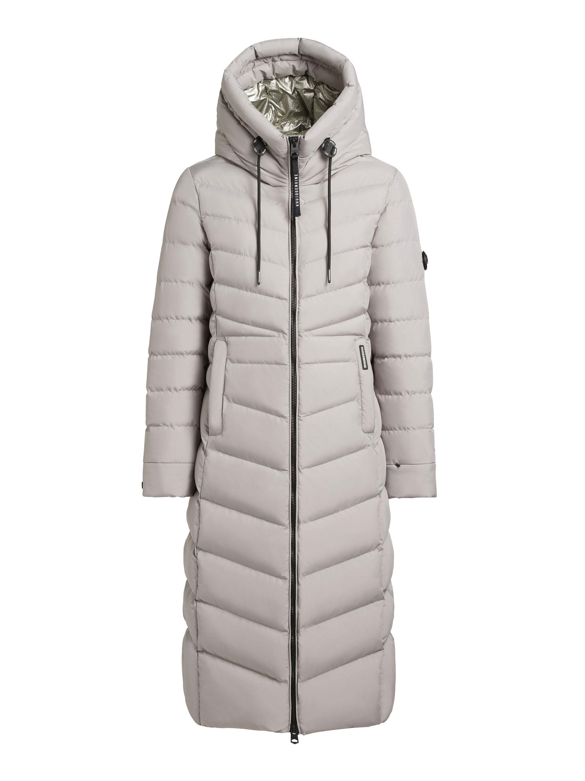 Steppmantel mit Kapuze "Ingram4-YM" Blizzard Grey