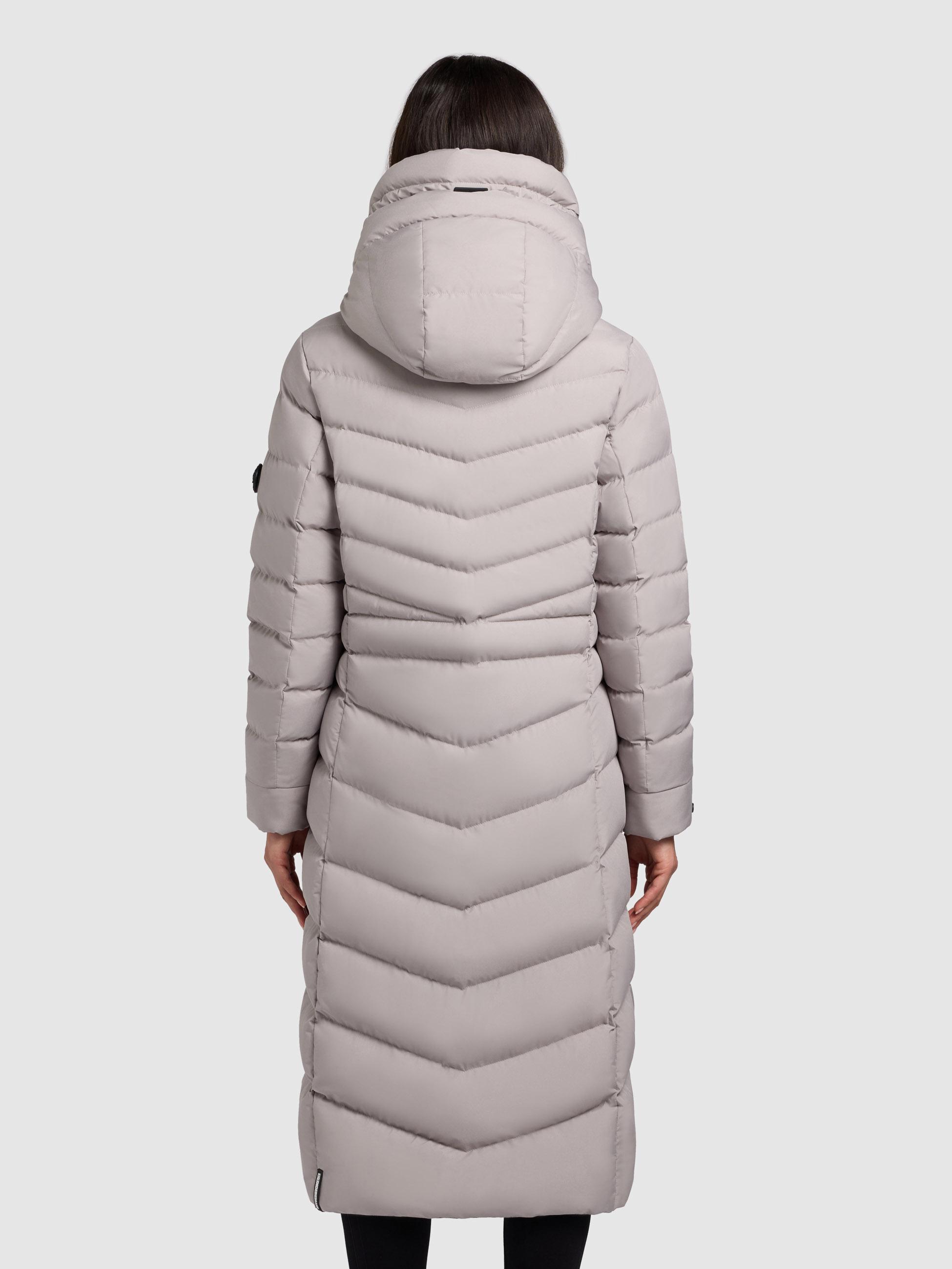 Steppmantel mit Kapuze "Ingram4-YM" Blizzard Grey