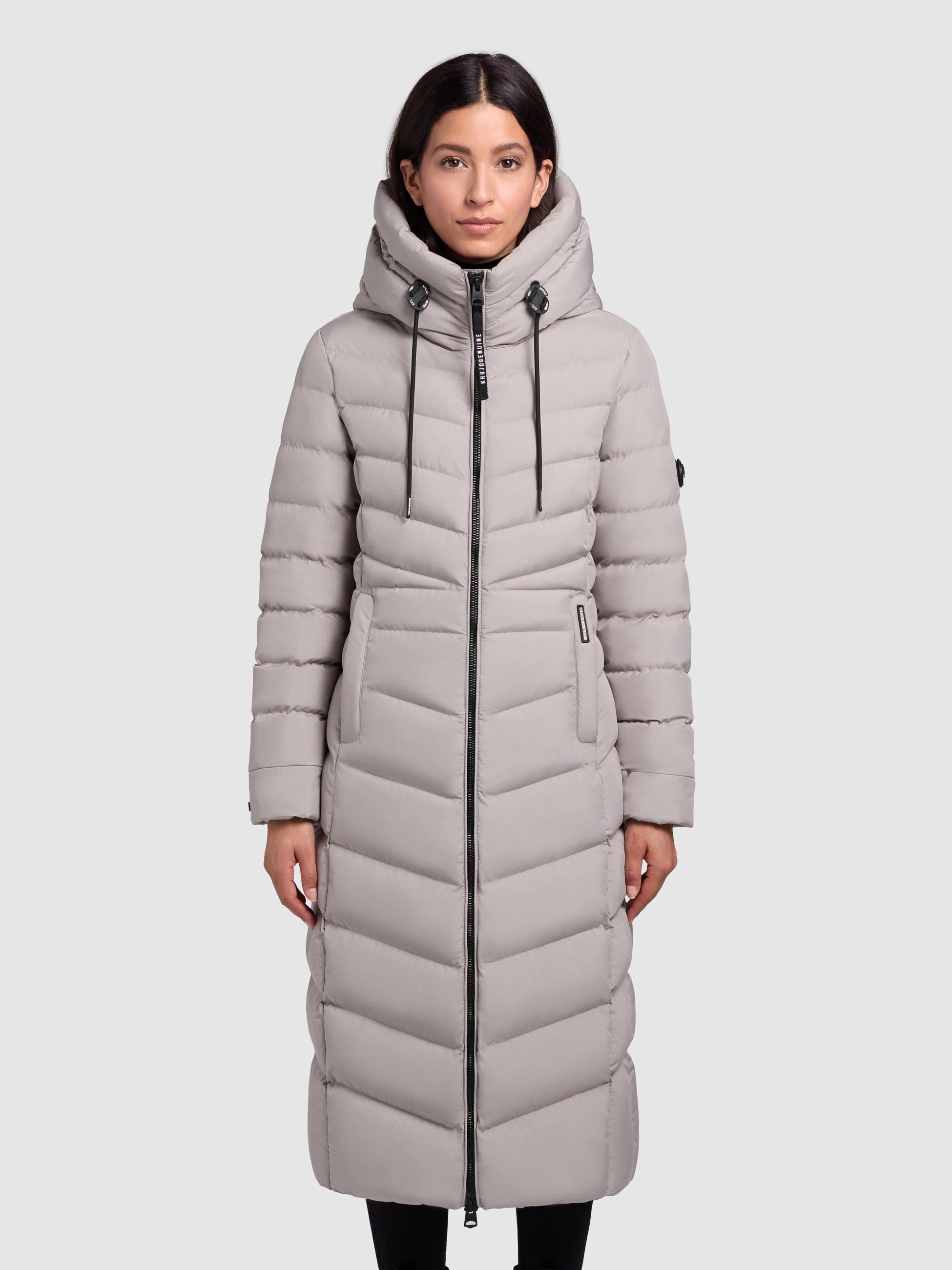 Steppmantel mit Kapuze "Ingram4-YM" Blizzard Grey