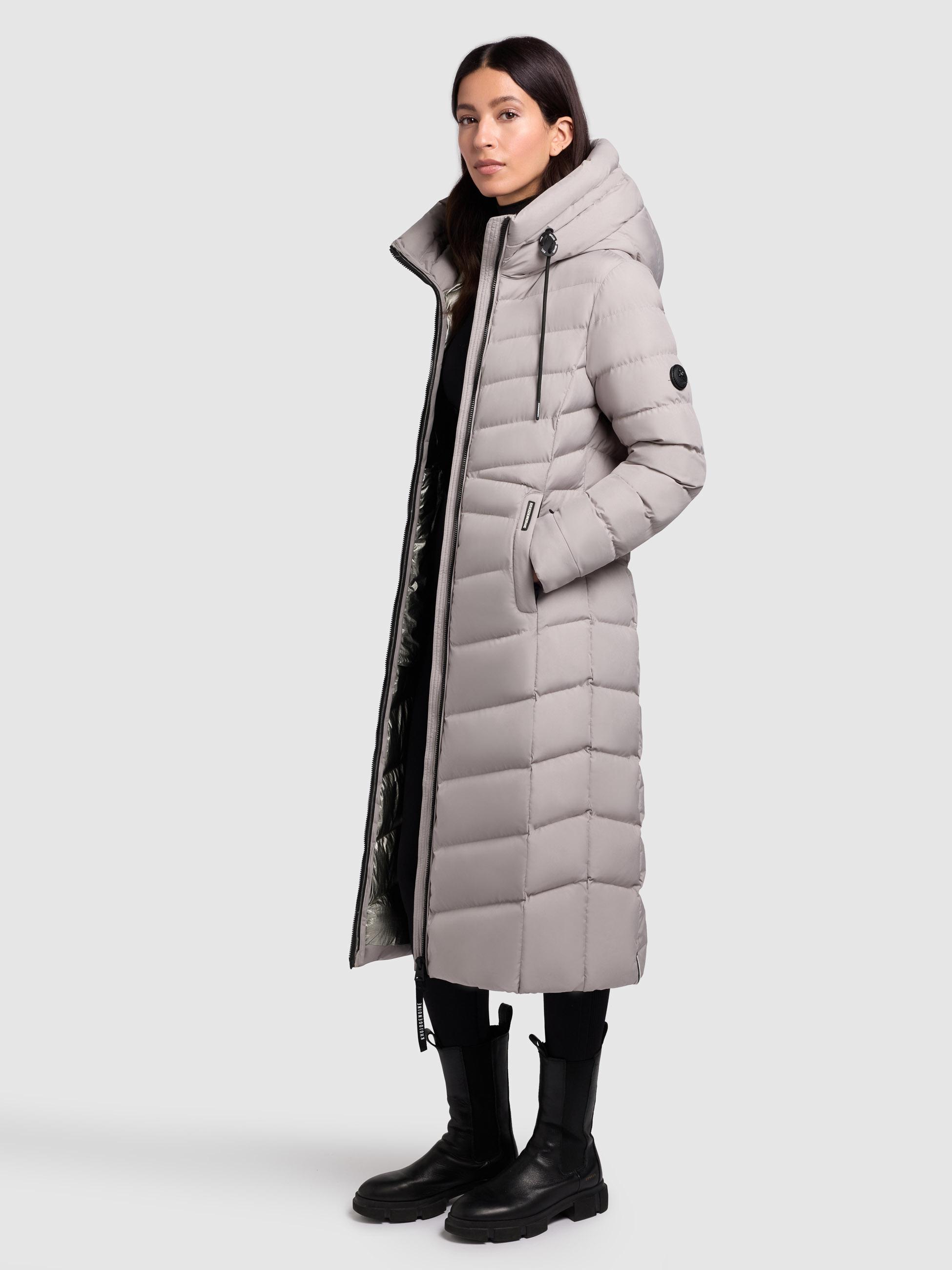 Steppmantel mit Kapuze "Ingram4-YM" Blizzard Grey