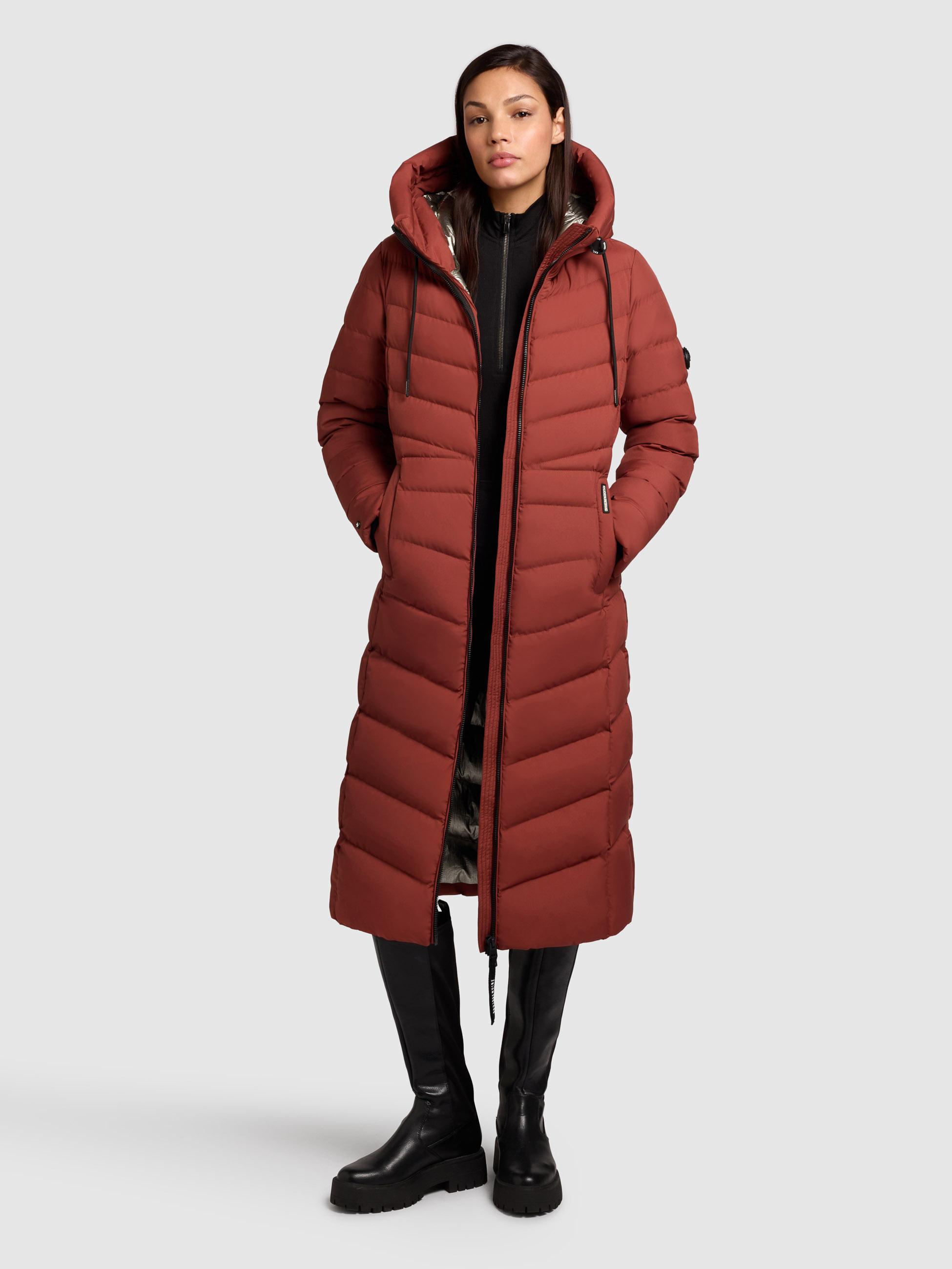 Steppmantel mit Kapuze "Ingram4-YM" Dark Red