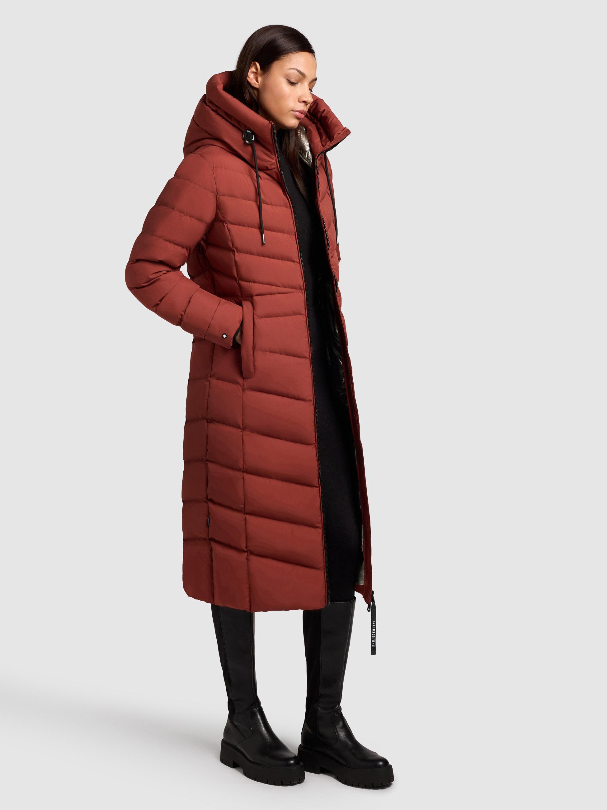Steppmantel mit Kapuze "Ingram4-YM" Dark Red