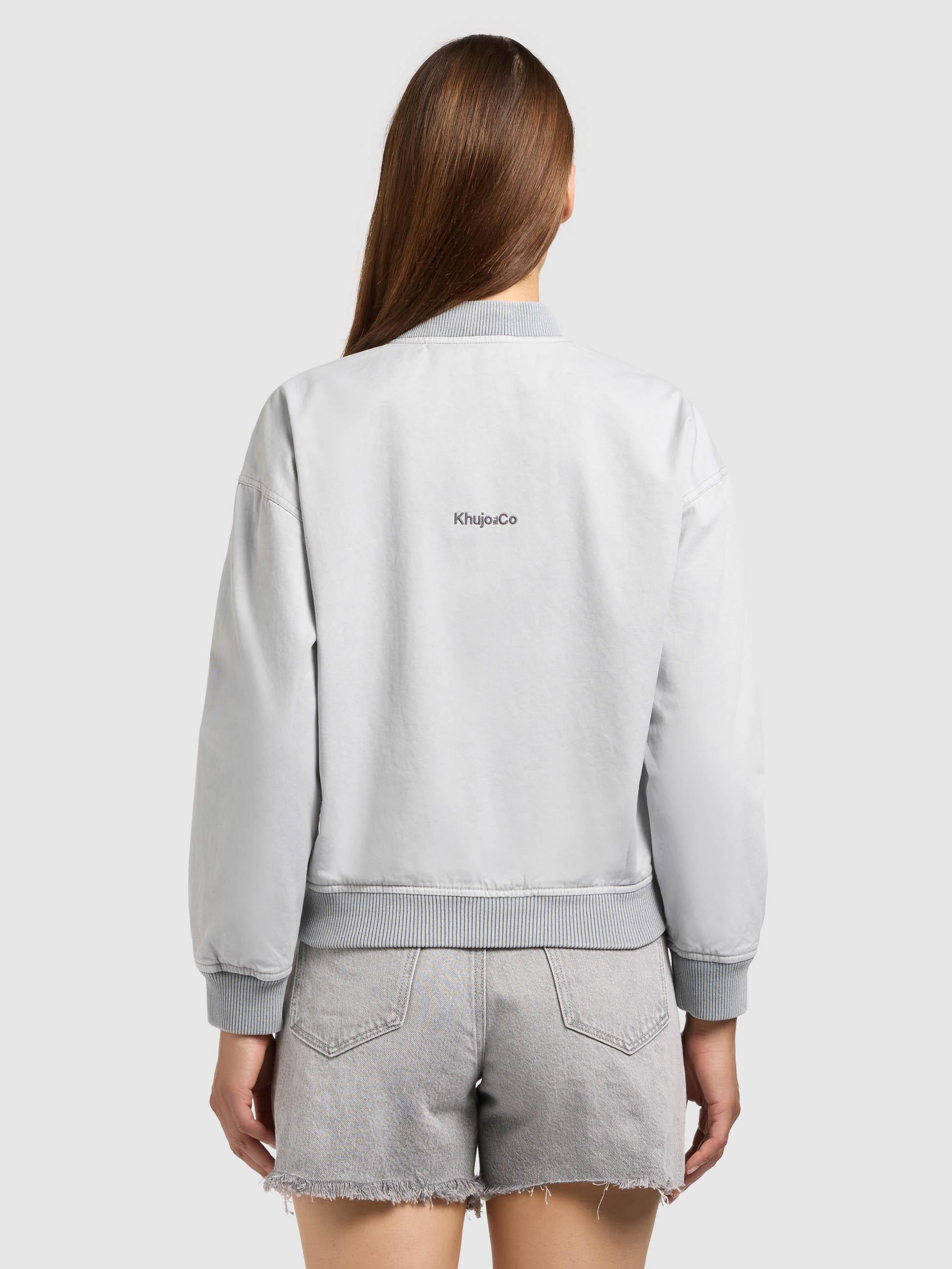 Übergangsjacke im Bomberjacken-Style "Inie" Light Grey