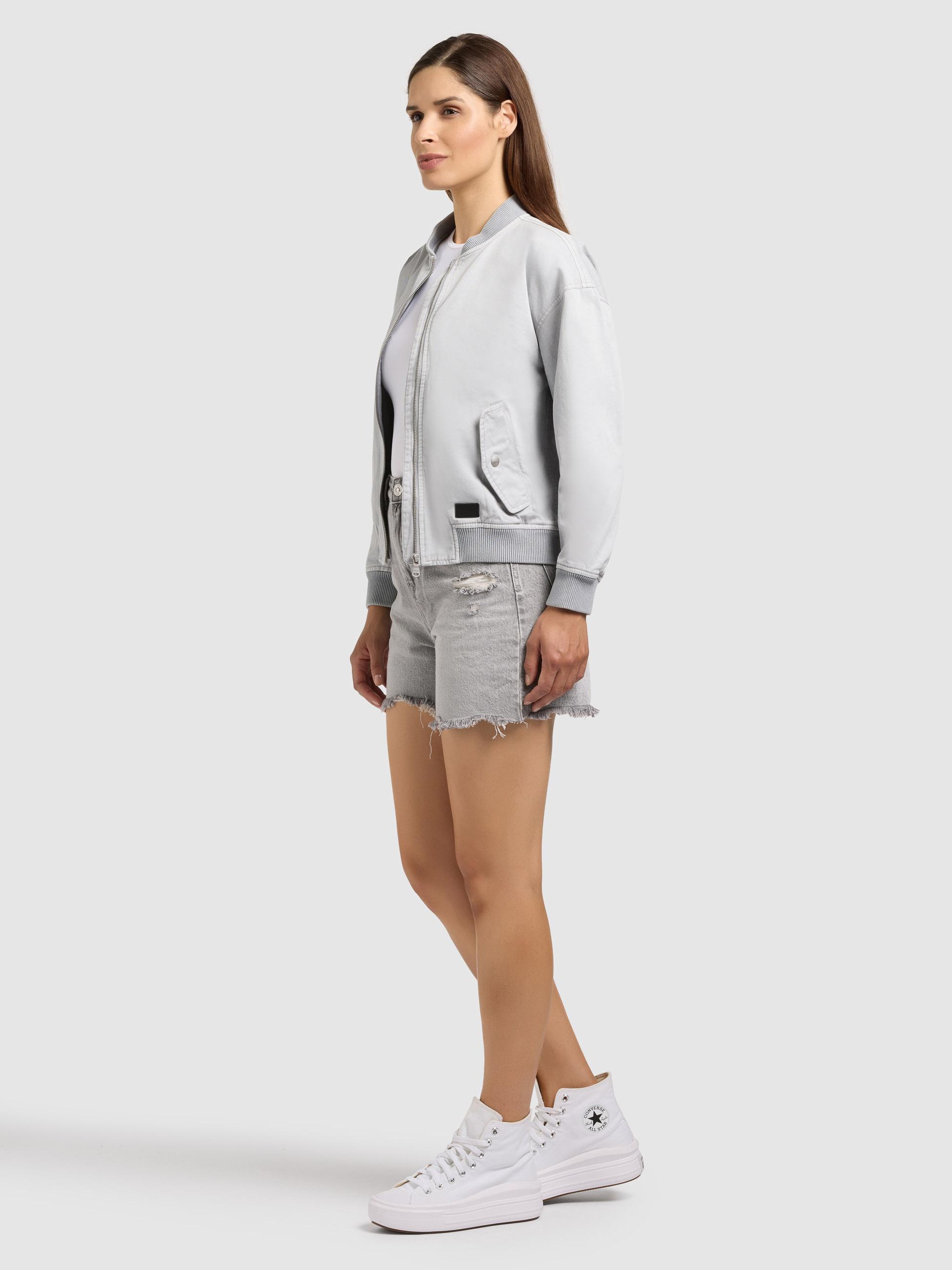 Übergangsjacke im Bomberjacken-Style "Inie" Light Grey