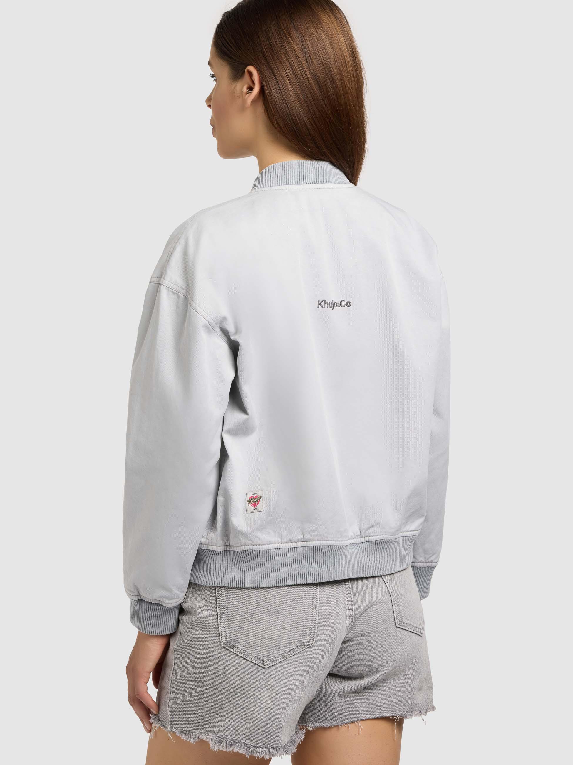 Übergangsjacke im Bomberjacken-Style "Inie" Light Grey